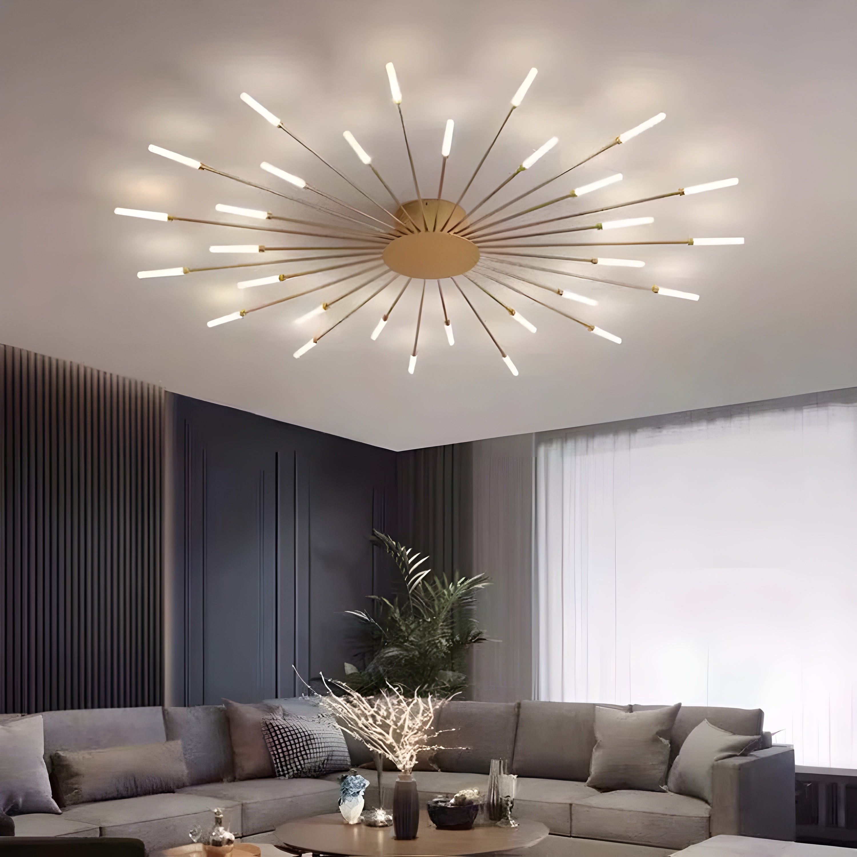 Moderne LED-Deckenleuchte – Stilvolle Beleuchtung für Wohnräume