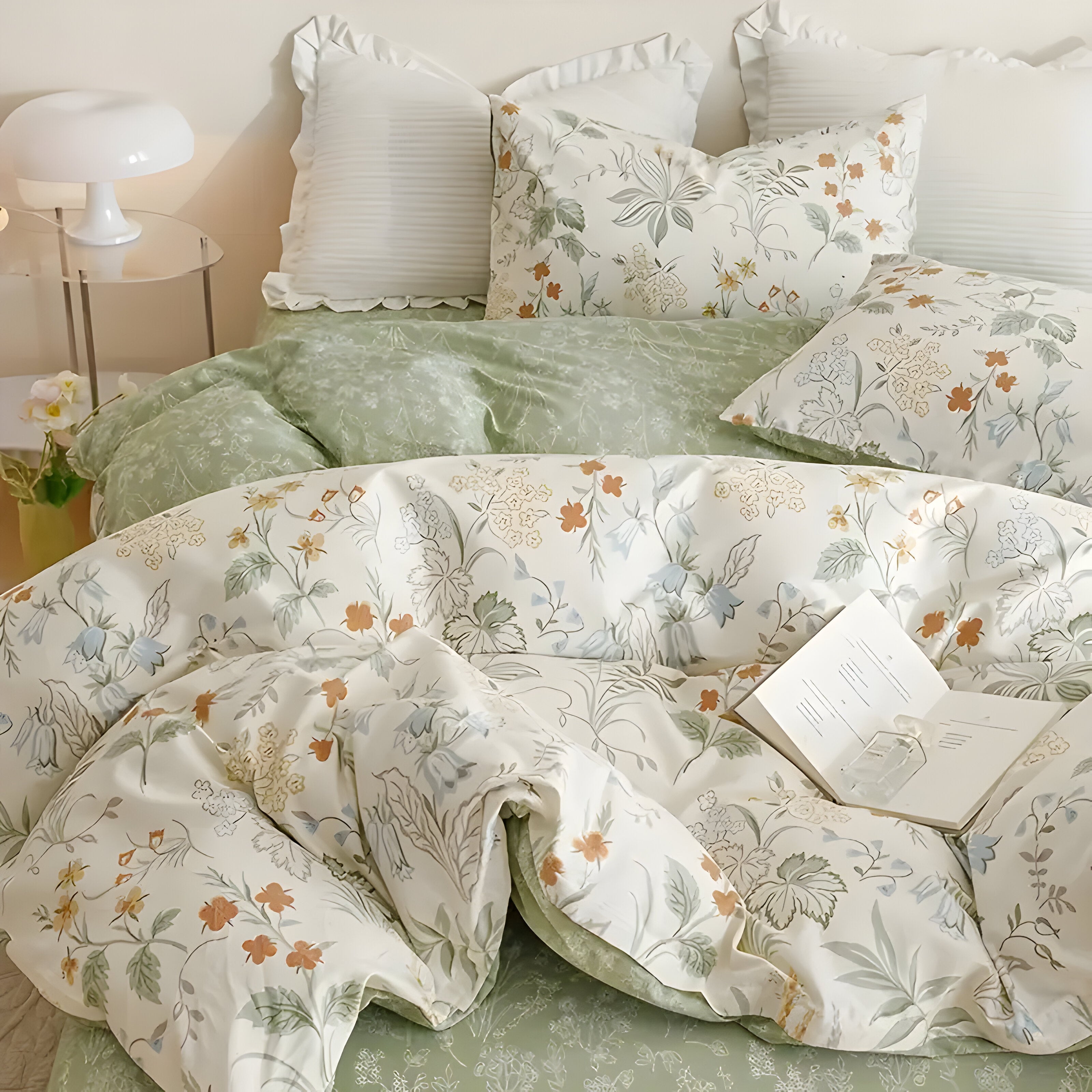 Florales Bettdecken-Set – 3-teilig, Weich und Hochwertig | Perfekt für alle Jahreszeiten