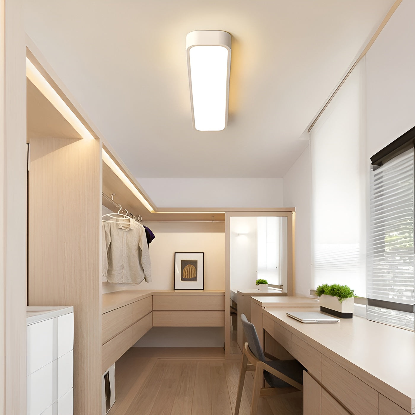 Längliche Deckenleuchte – Klare Linien & Modernes Design | Perfekt für Wohnzimmer und Essbereich