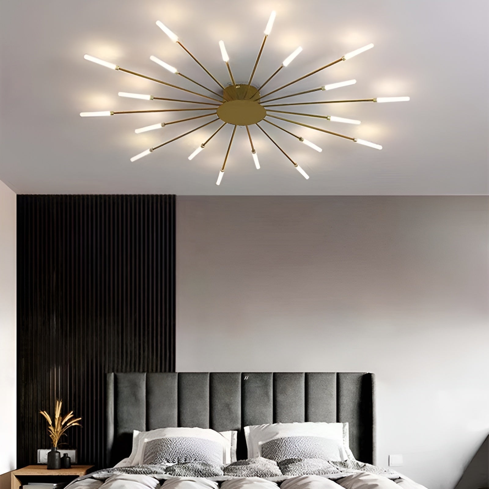 CelestialArc Light - Moderne Feuerwerk LED-Deckenleuchte