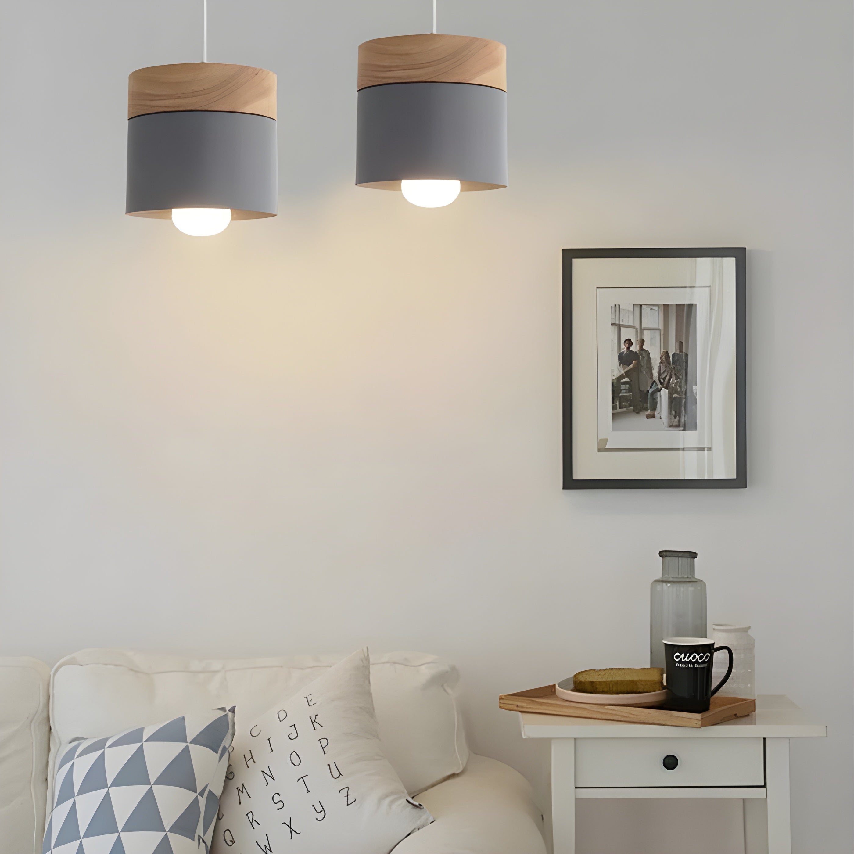 LoftCharm Light - Nordische Holz-Hängelampe