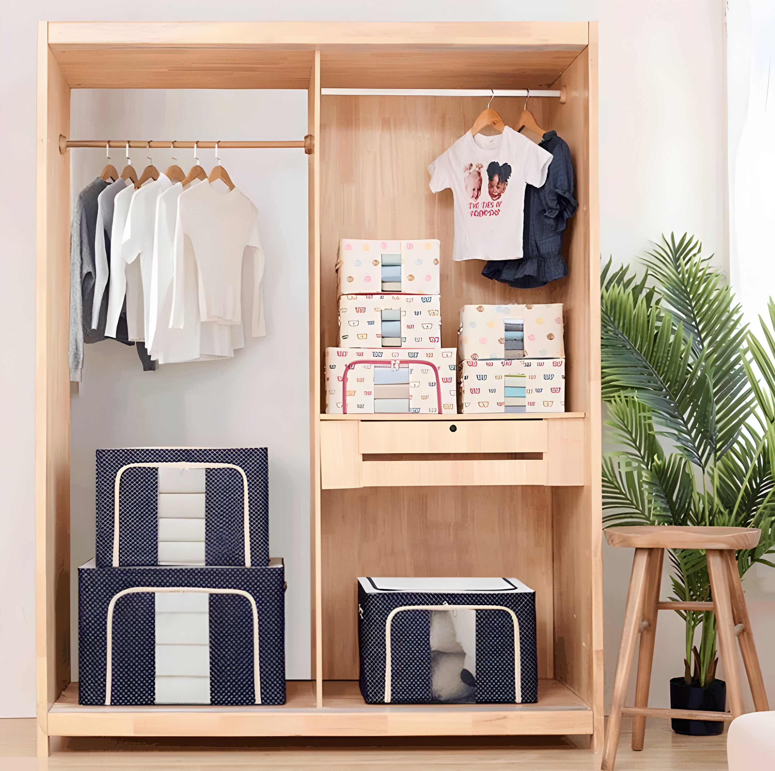 StorEase Box – Faltbare Aufbewahrungsbox zur Kleiderorganisation