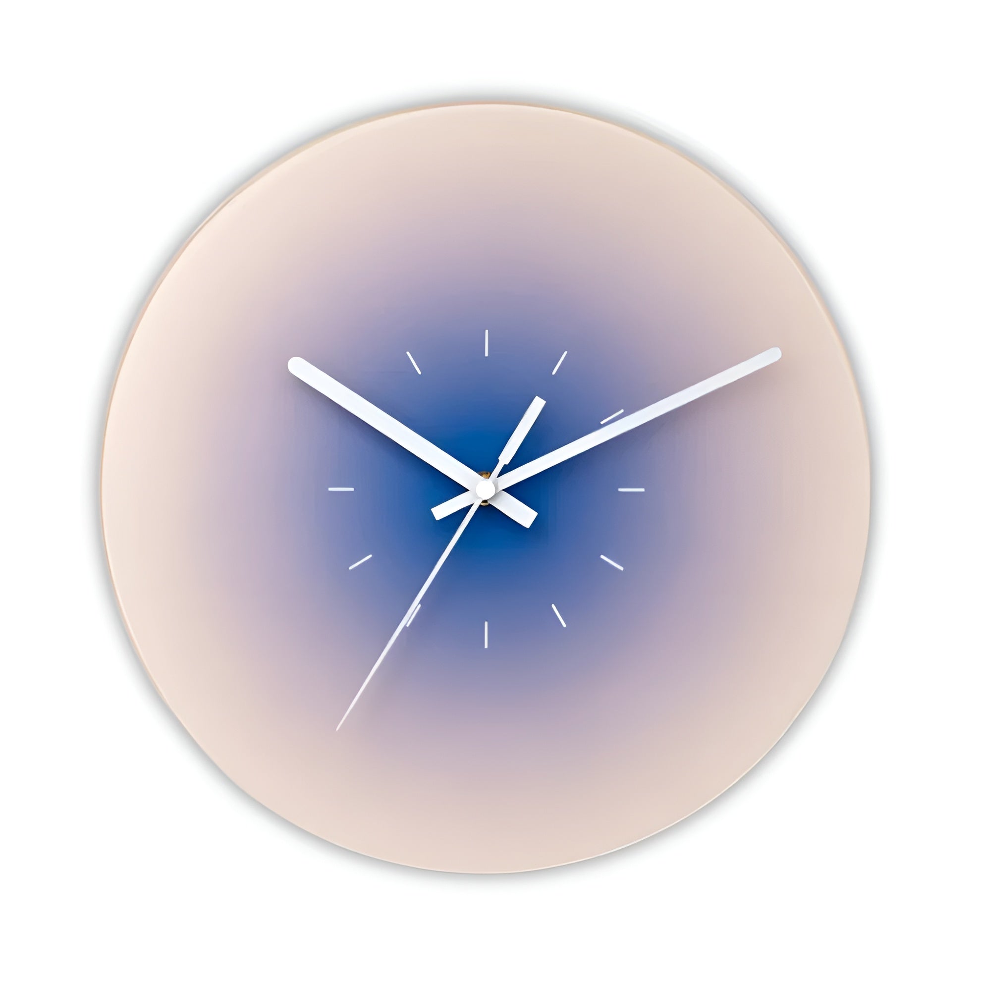 Wanduhr aus Glas – Modernes Design mit Sonnenuntergang-Motiv