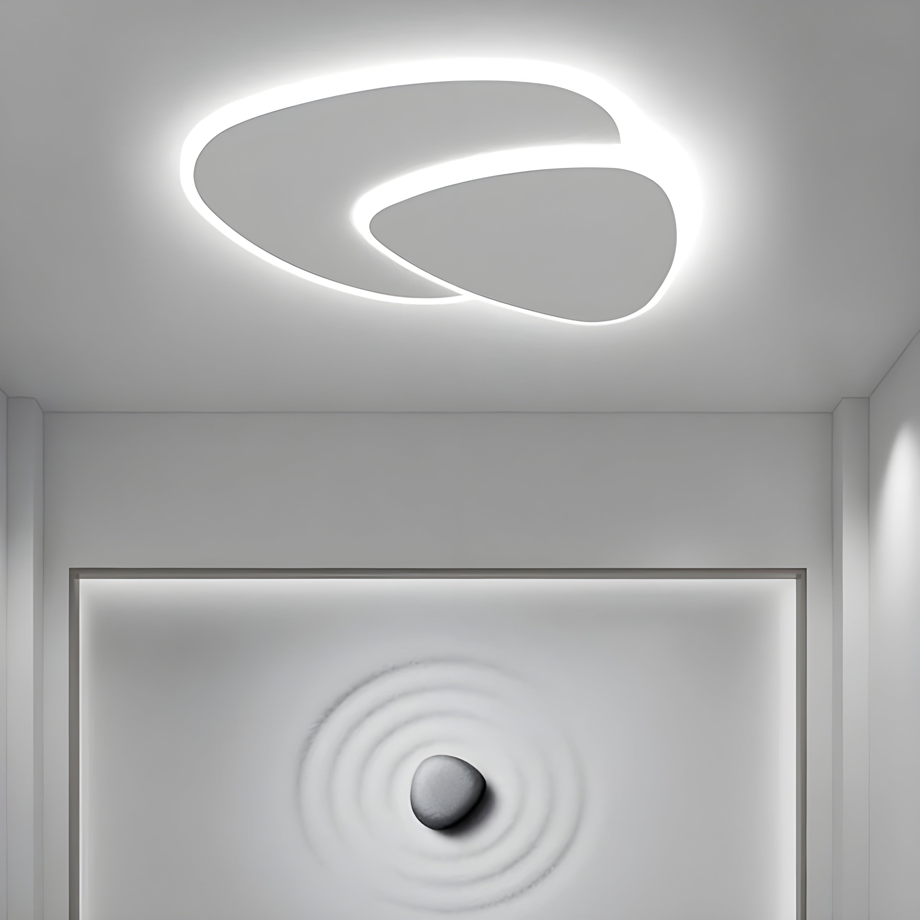 AmbientHalo Light - Moderne weiße LED-Deckenleuchte