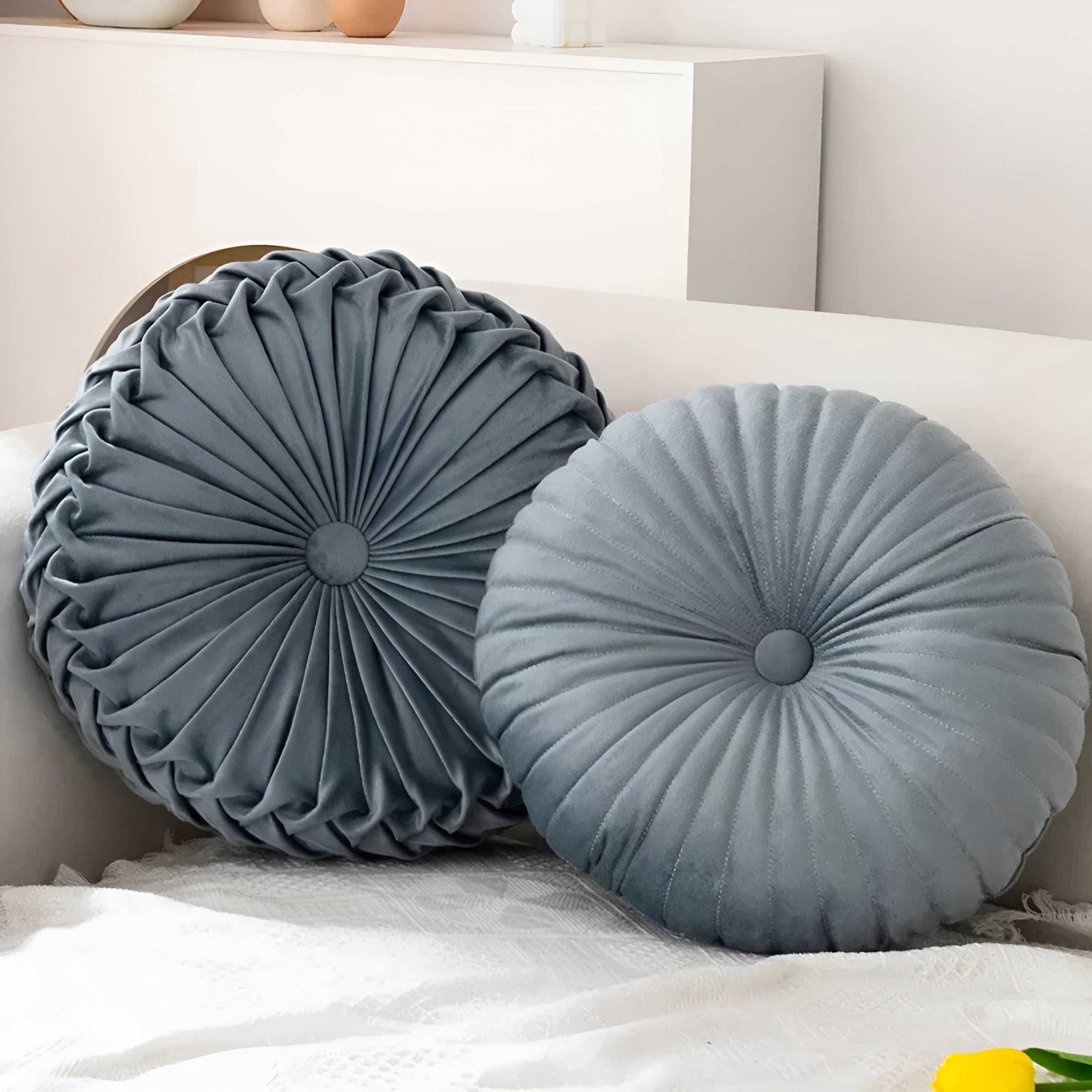 Flauschiges Kuscheliges Kissen – Dekorativ Und Besonders Weich | Perfekt Für Das Sofa Und Das Schlafzimmer - Grau