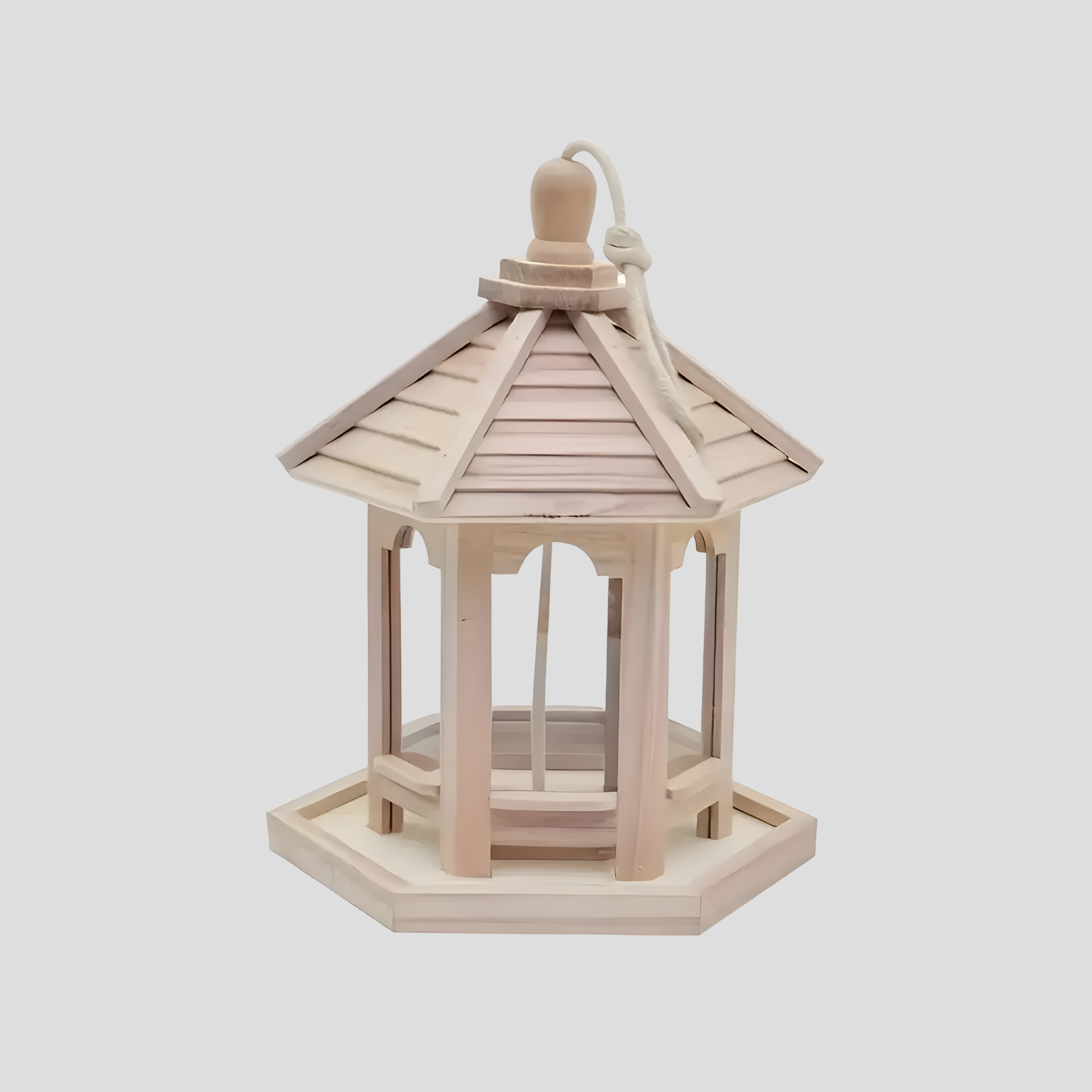 SkyPerch Nest - Bemalbares Holz hängendes Vogelhaus