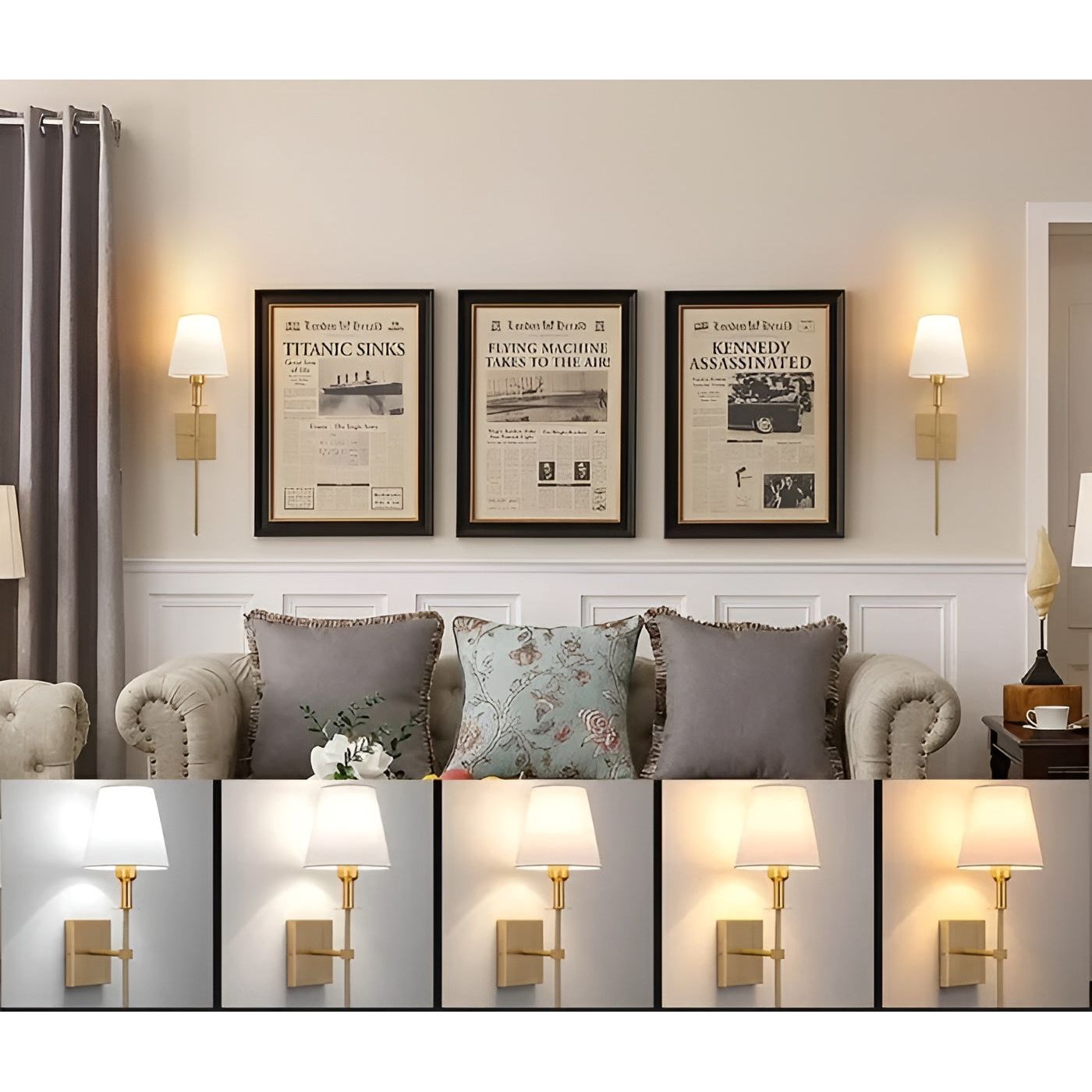AuraFlare Light – Amerikanische Moderne Kabellose Wandlampe
