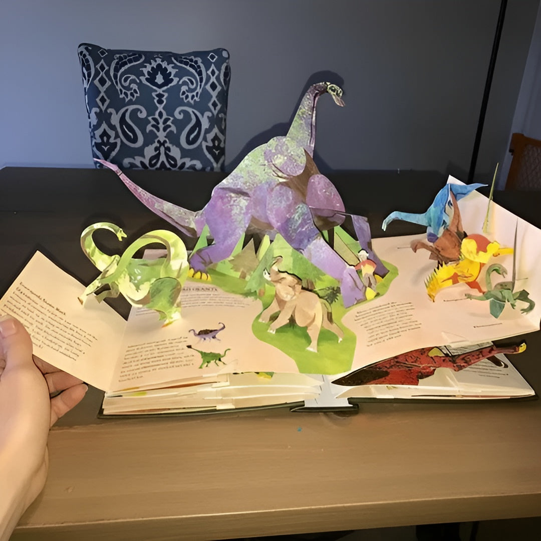 3D-Popupbuch mit Dinosauriern – Magisches Erlebnisbuch für neugierige Kinder - Dinosaurier-Enzyklopädie - Bücher