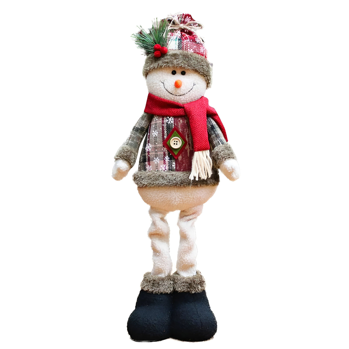 3er-Set Weihnachtsfiguren – Rentier Schneemann & Weihnachtsmann | Dekorative Stehfiguren für Festliche Deko - 1 A Stück