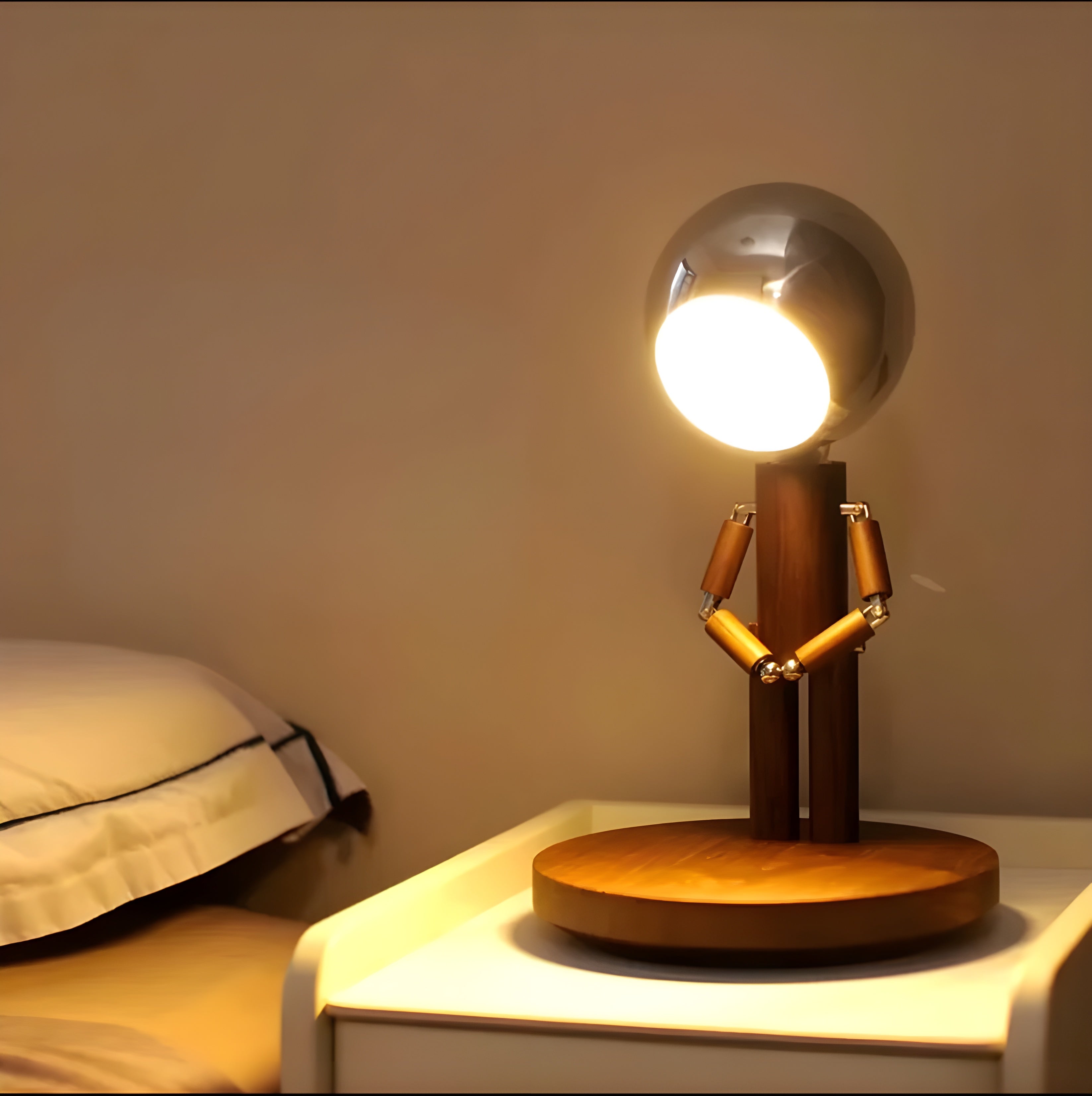 LunarEase Lampe – Elegante Schreibtisch-Mondlampe