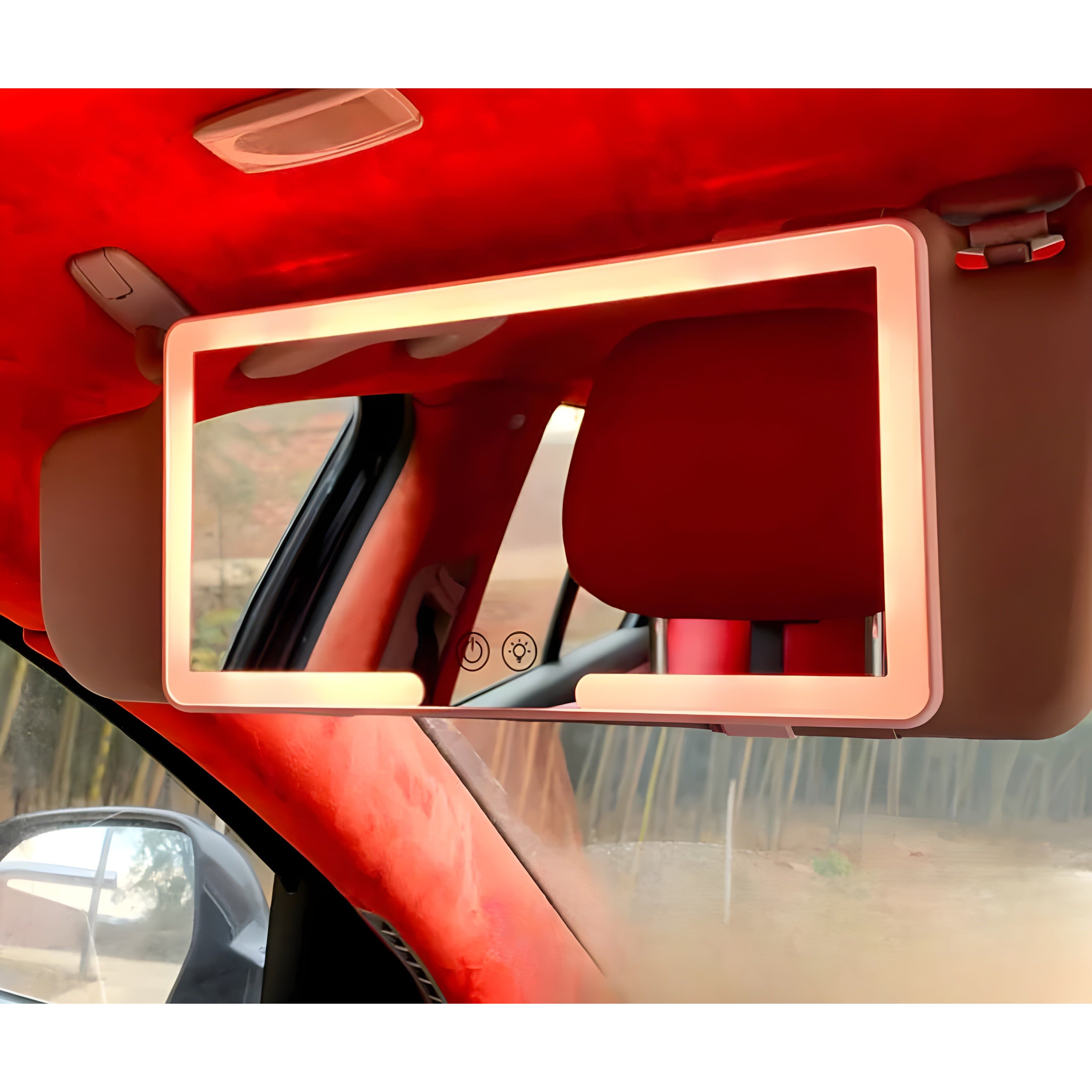 SunGlam Mirror - Verstellbarer LED Sonnenblenden Make-up Spiegel für Autos