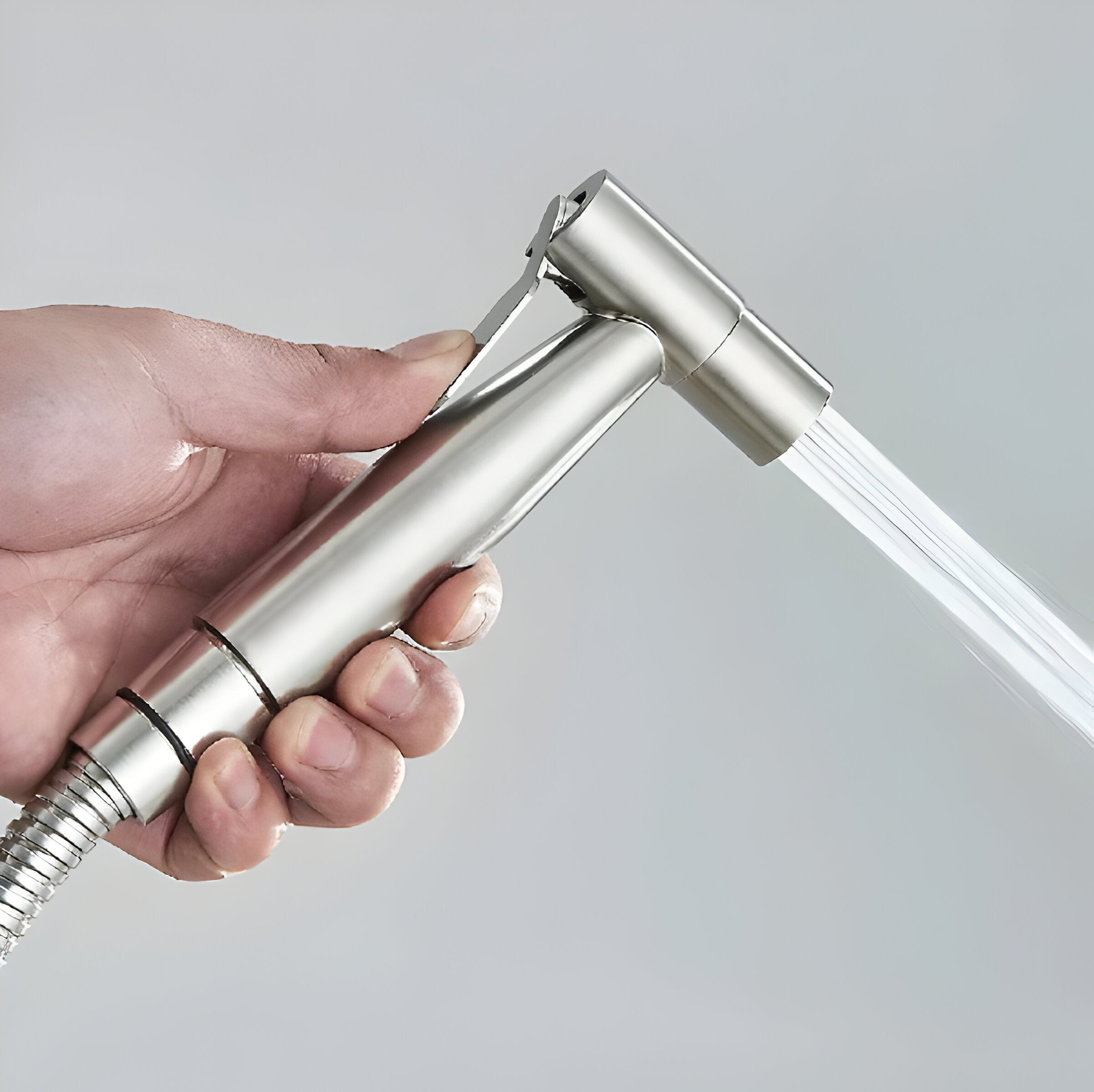 MonoSpray Set – Edelstahl Bidet Sprühkopf Armatur