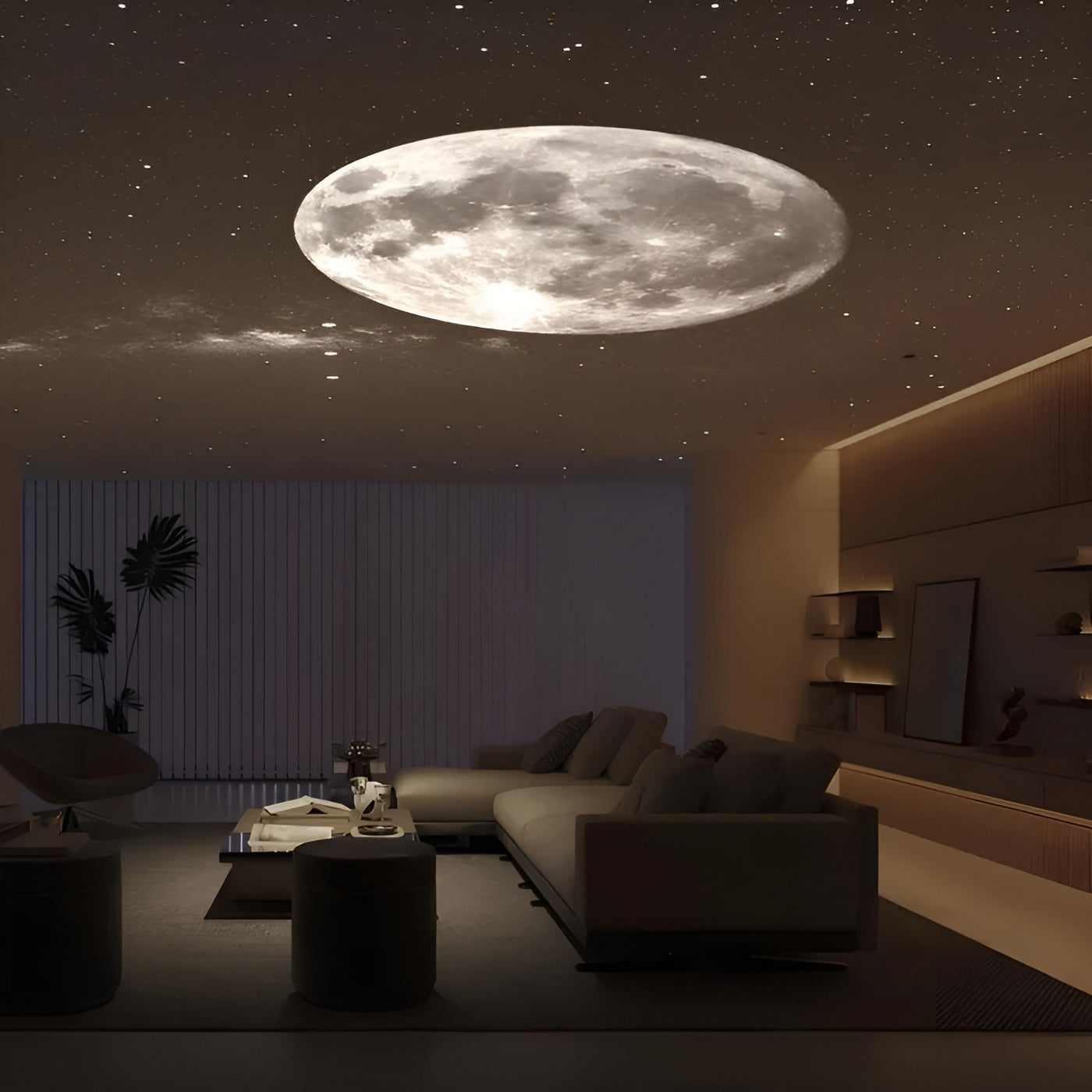 Mondlampe mit Sternenprojektion – Stimmungsvolle LED-Beleuchtung für Schlafzimmer & Kinderzimmer