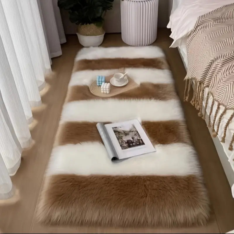 Flauschiger Kunstfell-Teppich – Weich & Luxuriös | Perfekt für Schlafzimmer & Wohnzimmer