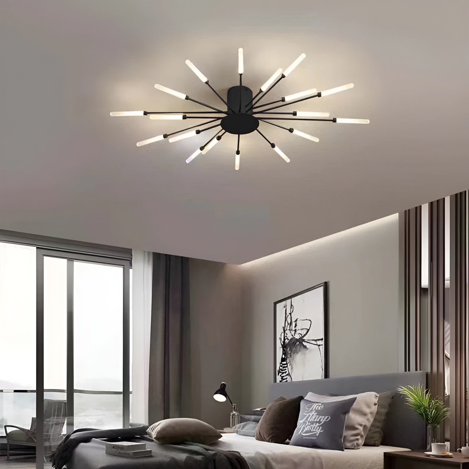 Moderne LED-Deckenleuchte – Stilvolle Beleuchtung für Wohnräume