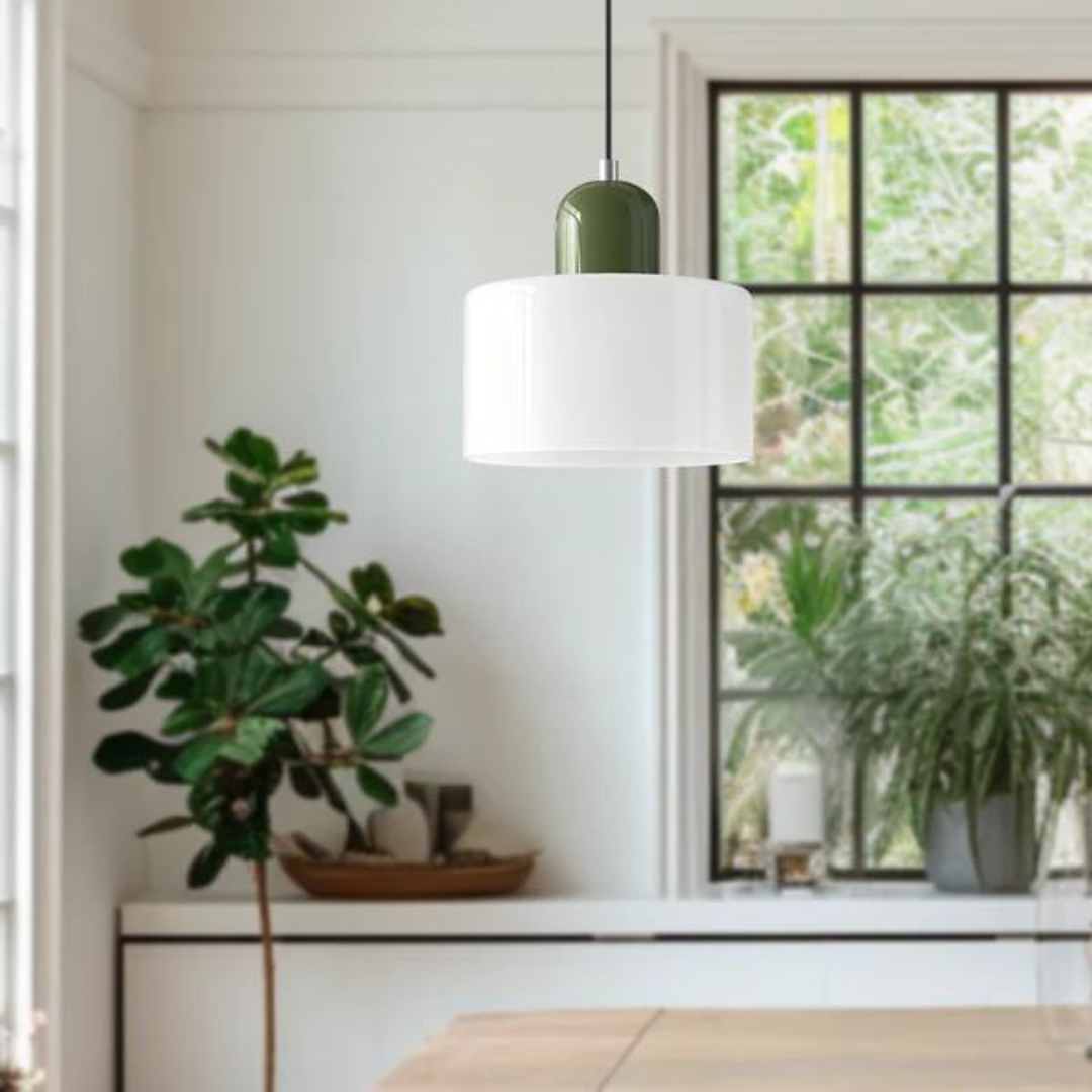 GlamorGlass Light - Europäische Retro Zylinder Pendelleuchte