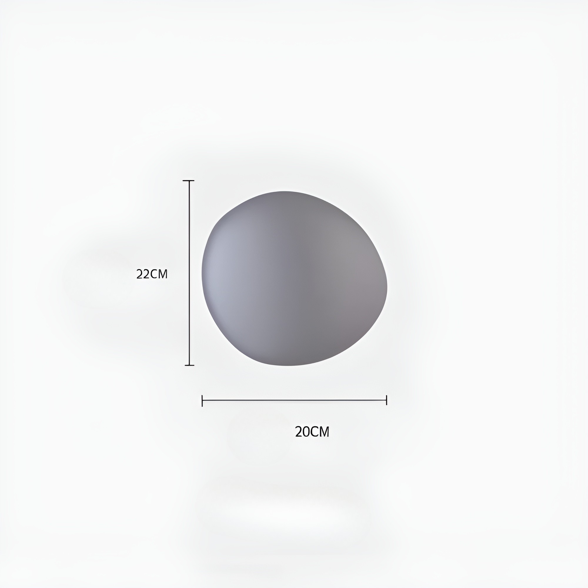 LED Wandleuchte in Kieselstein Design– Dekoratives nordisches Design für Wohnzimmer & Flur