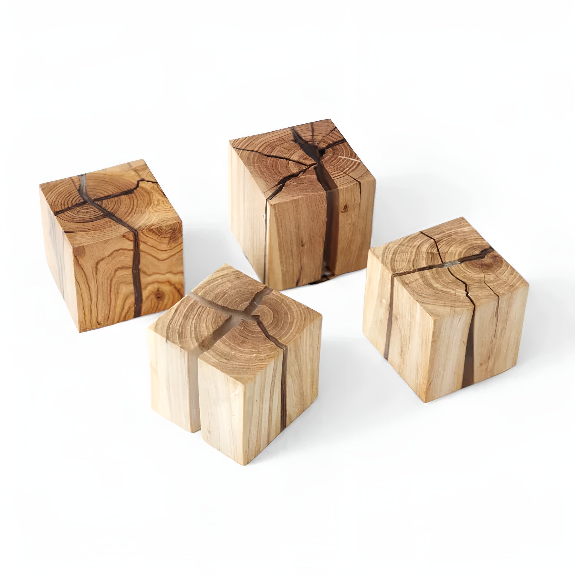 LED-Tischlampe in Würfelform – Modernes Design aus Holz | Stilvoll für Wohnzimmer & Schlafzimmer