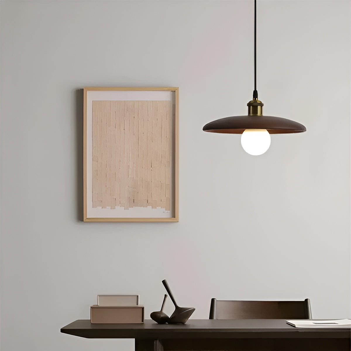 Holz-Pendelleuchte – Natürlich & Stilvoll | Perfekt für Esszimmer und Wohnzimme