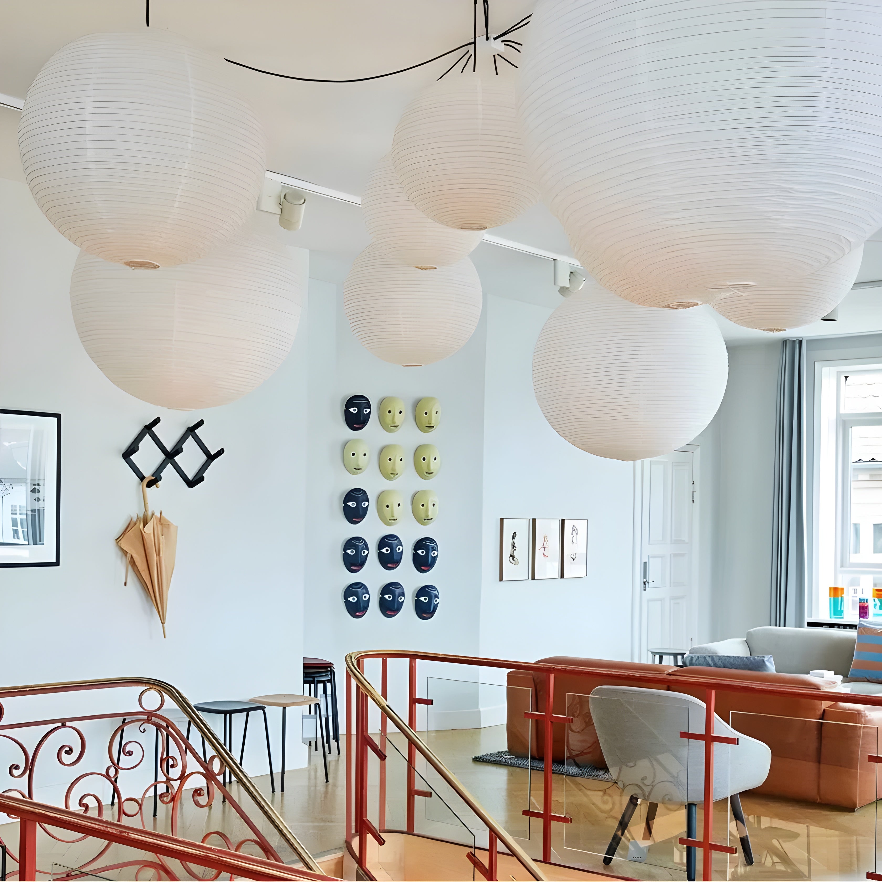 Hängelampe aus Reispapier – Dekorativ Japanischer Stil für Wohnzimmer