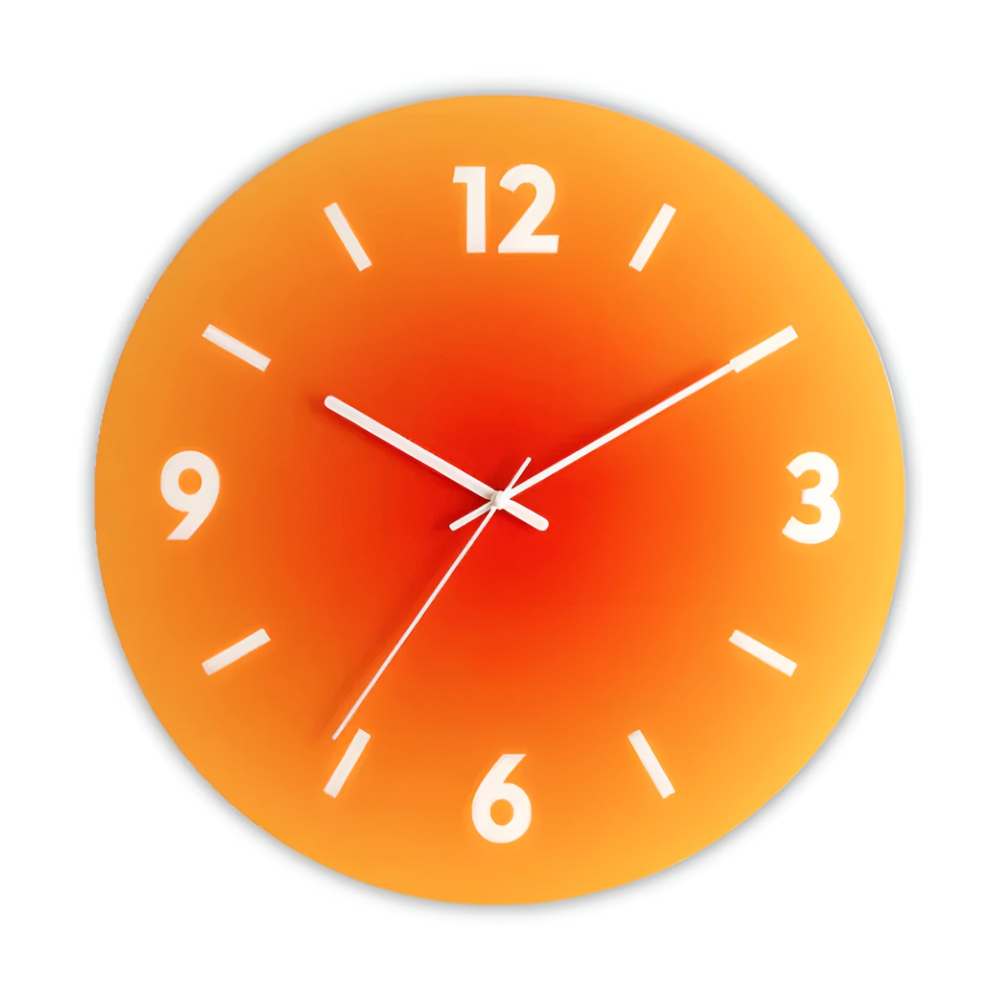 Wanduhr aus Glas – Modernes Design mit Sonnenuntergang-Motiv