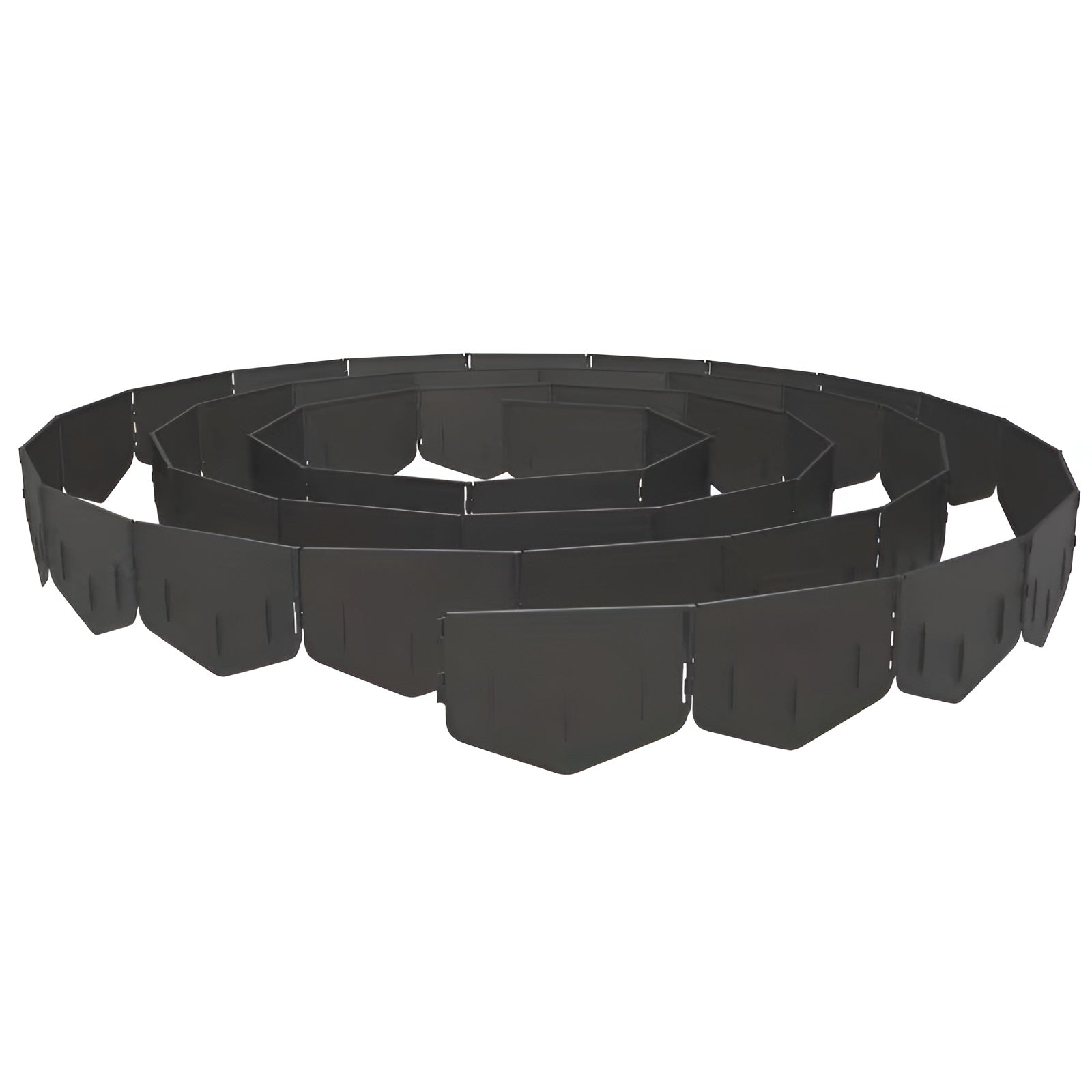 Gartenpalisade aus Kunststoff – Saubere Rasenkanten | Robuste Beeteinfassung für Rasen und Blumenbeet