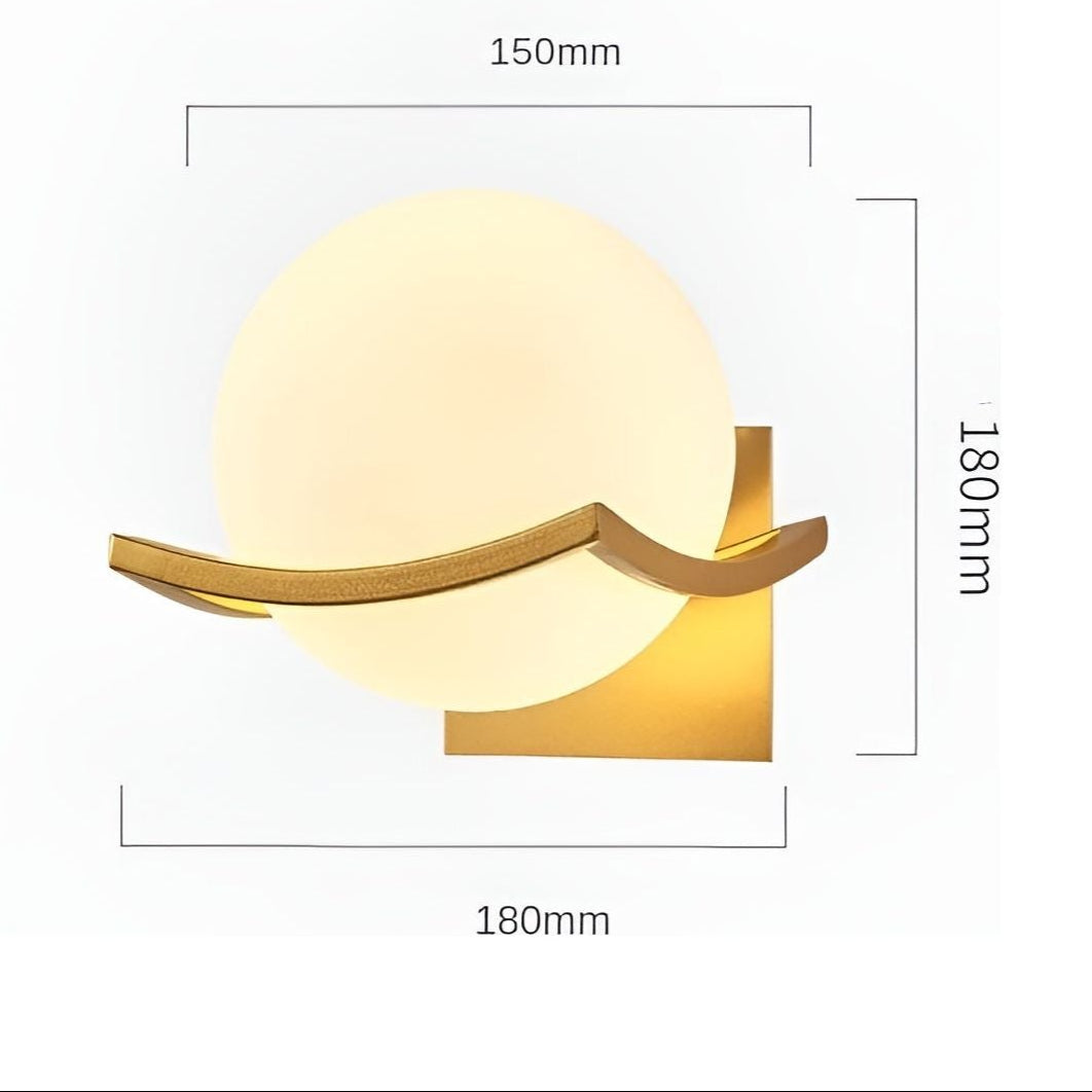 LED-Wandleuchte aus Glas – Moderne, Dekorative Beleuchtung