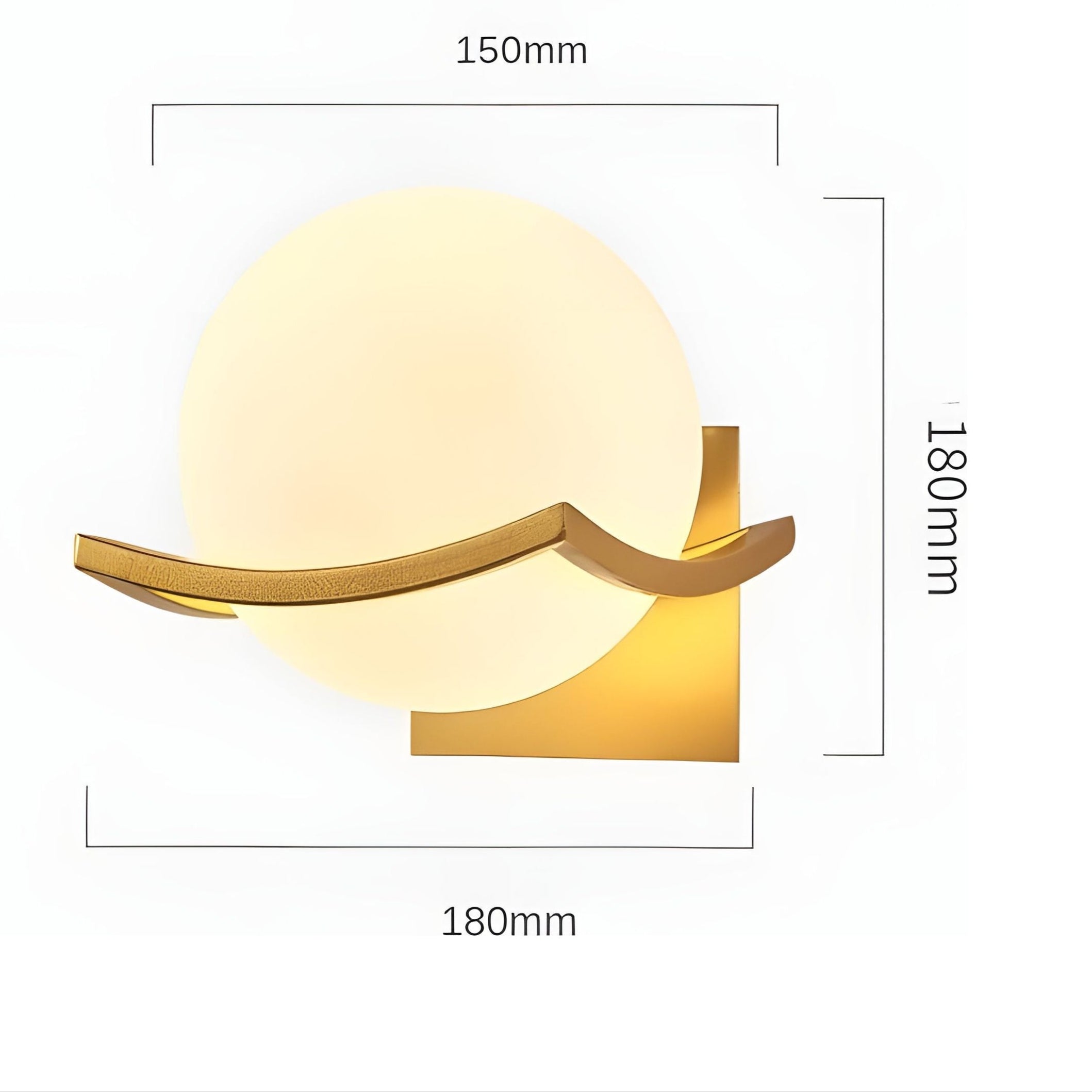 LED-Wandleuchte aus Glas – Moderne, Dekorative Beleuchtung