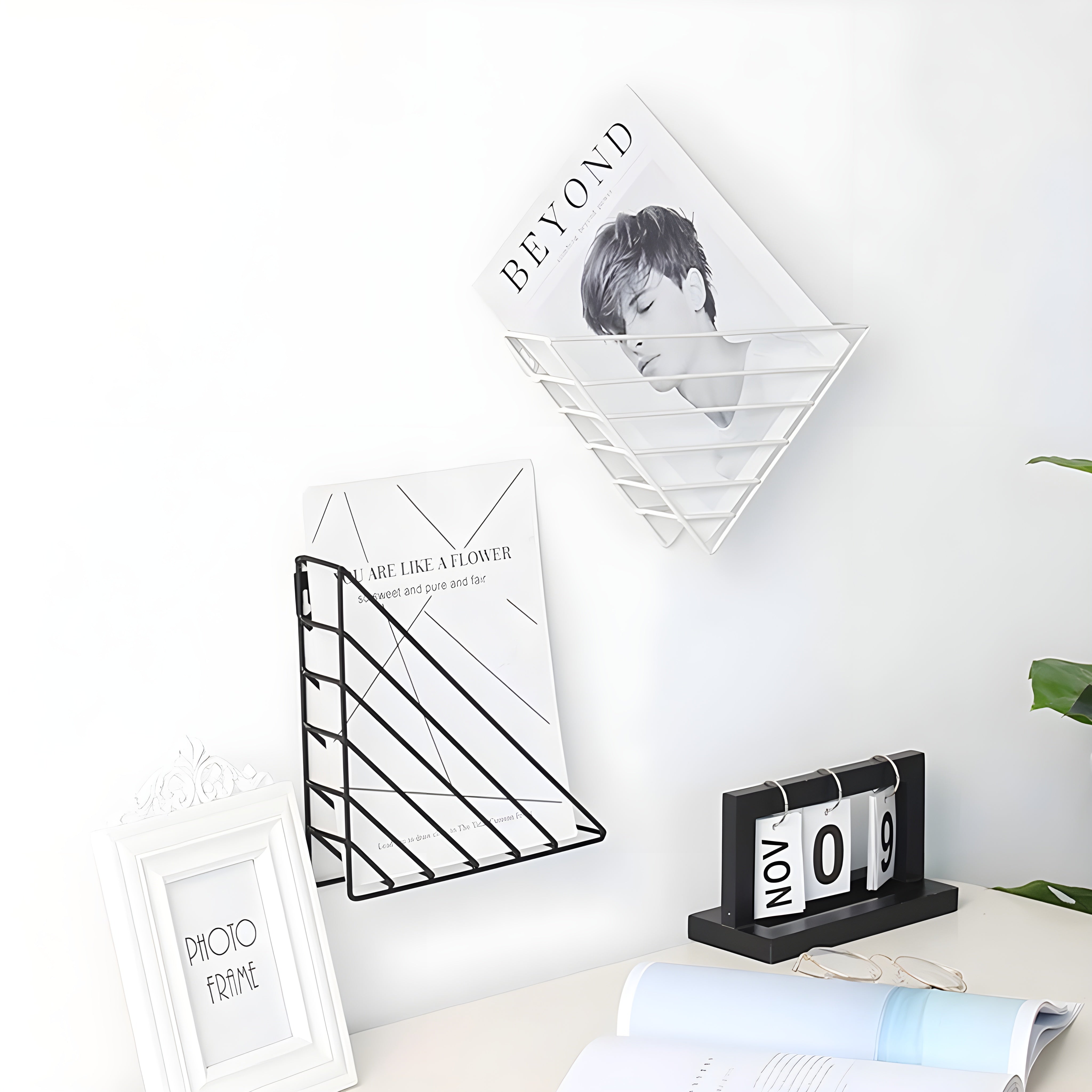 Wandregal für Bücher & Zeitschriften – Platzsparend und Modern | Perfekt für Wohnzimmer Büro oder Schlafzimmer“