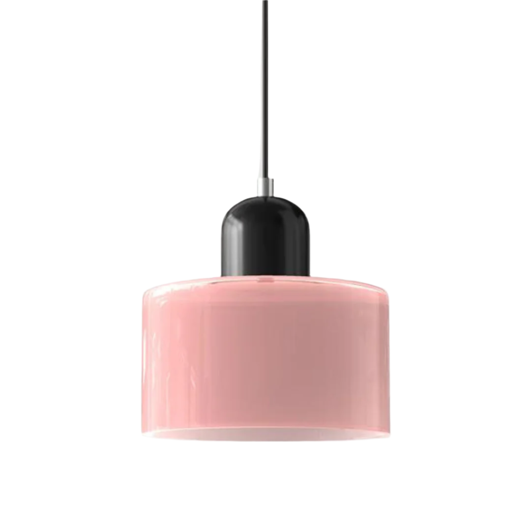 GlamorGlass Light - Europäische Retro Zylinder Pendelleuchte