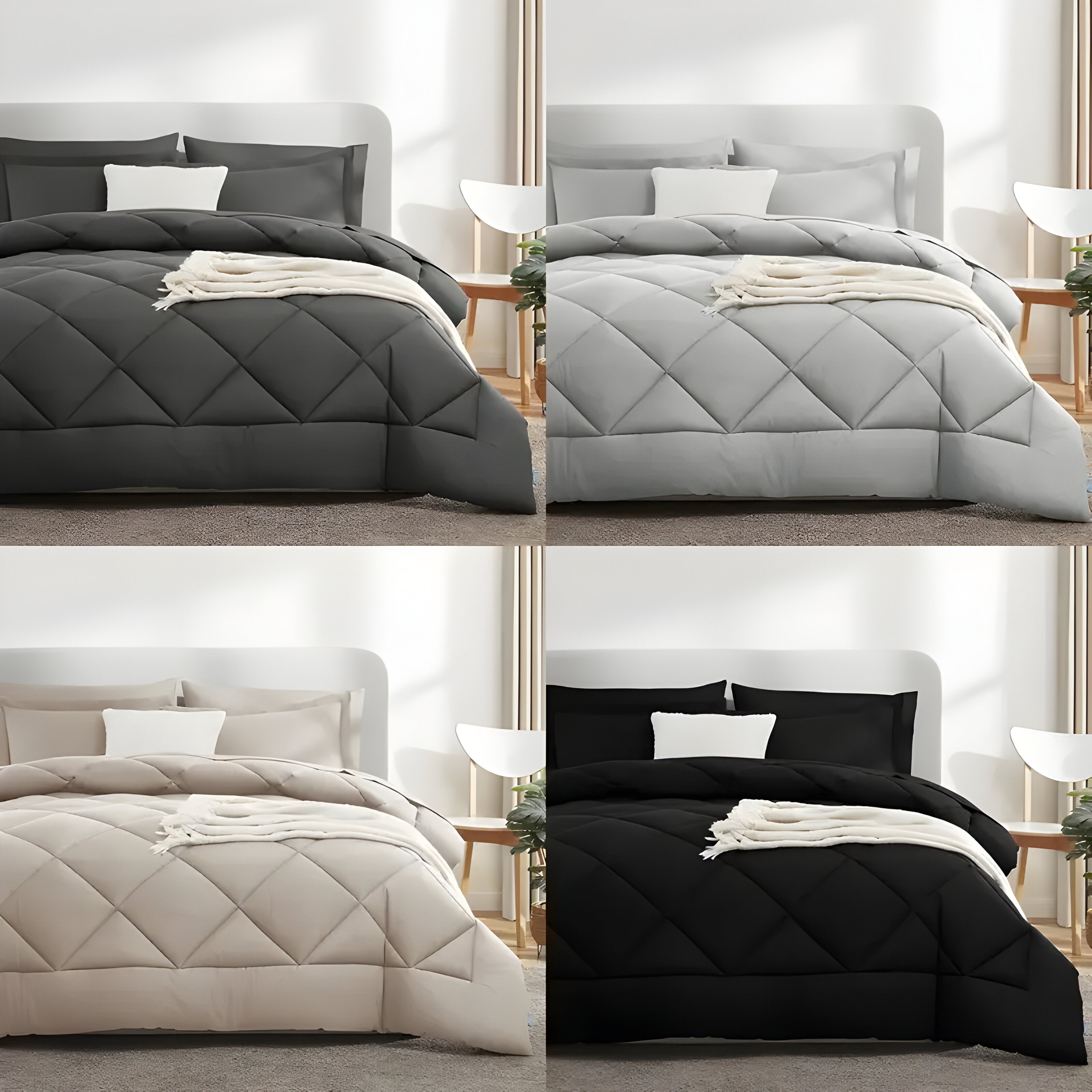 PureRest Bettwäscheset - 3tlg. ultra-weiches Bettwäscheset