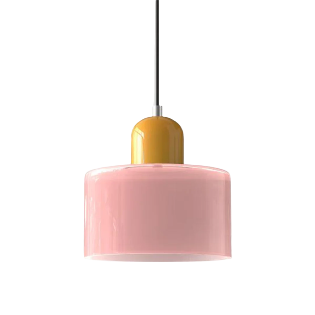 GlamorGlass Light - Europäische Retro Zylinder Pendelleuchte