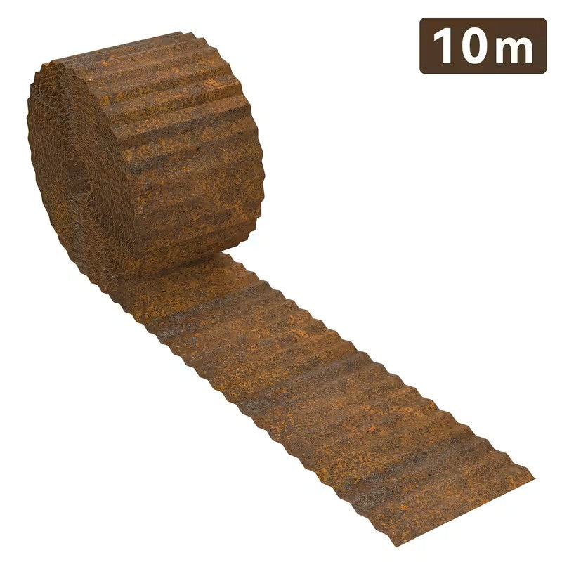 Rasenkante aus verzinktem Stahl – Hochwertige Beetbegrenzung | Stabil und Wetterfest für Garten