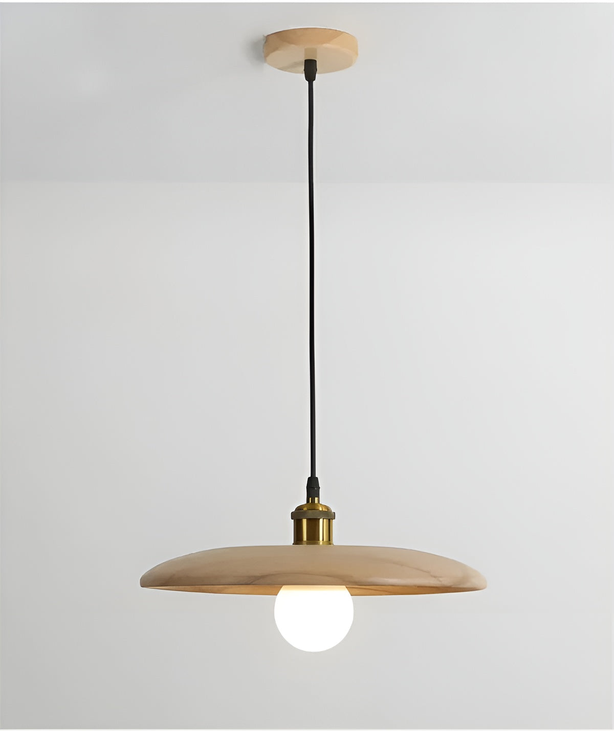 Holz-Pendelleuchte – Natürlich & Stilvoll | Perfekt für Esszimmer und Wohnzimme