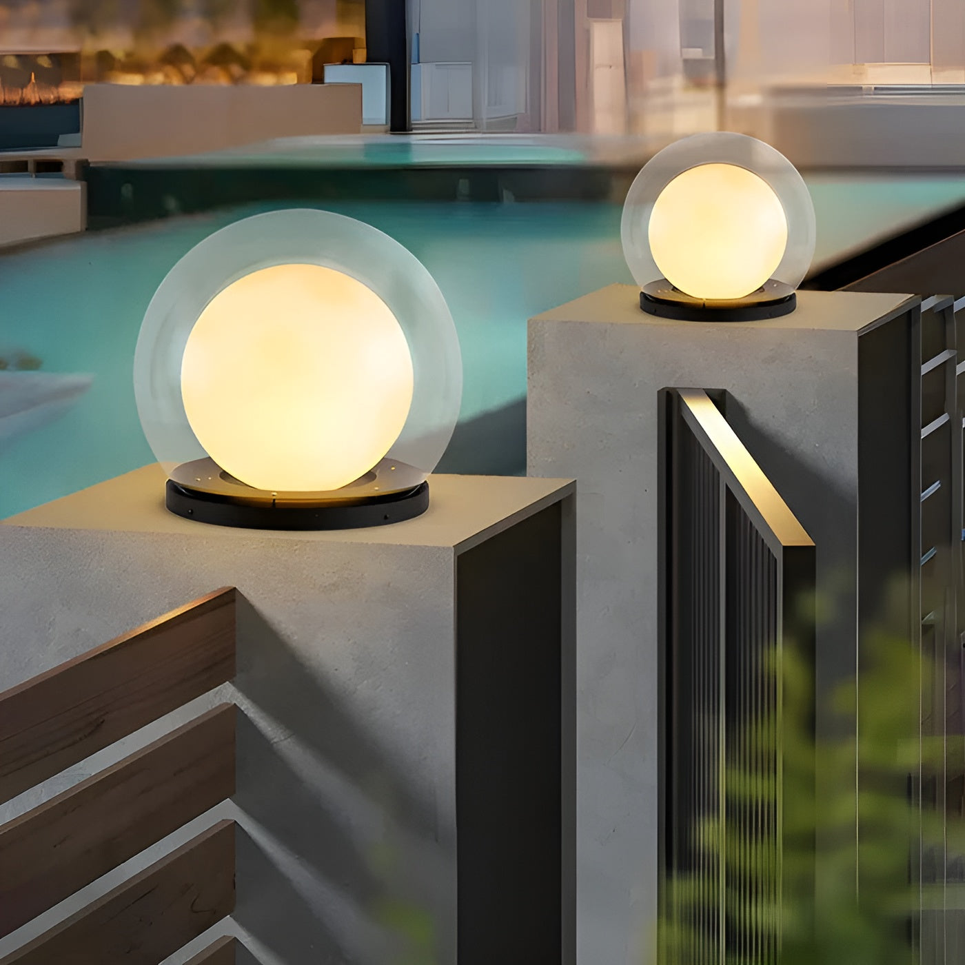 Outdoor-Säulenlampe – Elegante Außenbeleuchtung für Hof und Garten