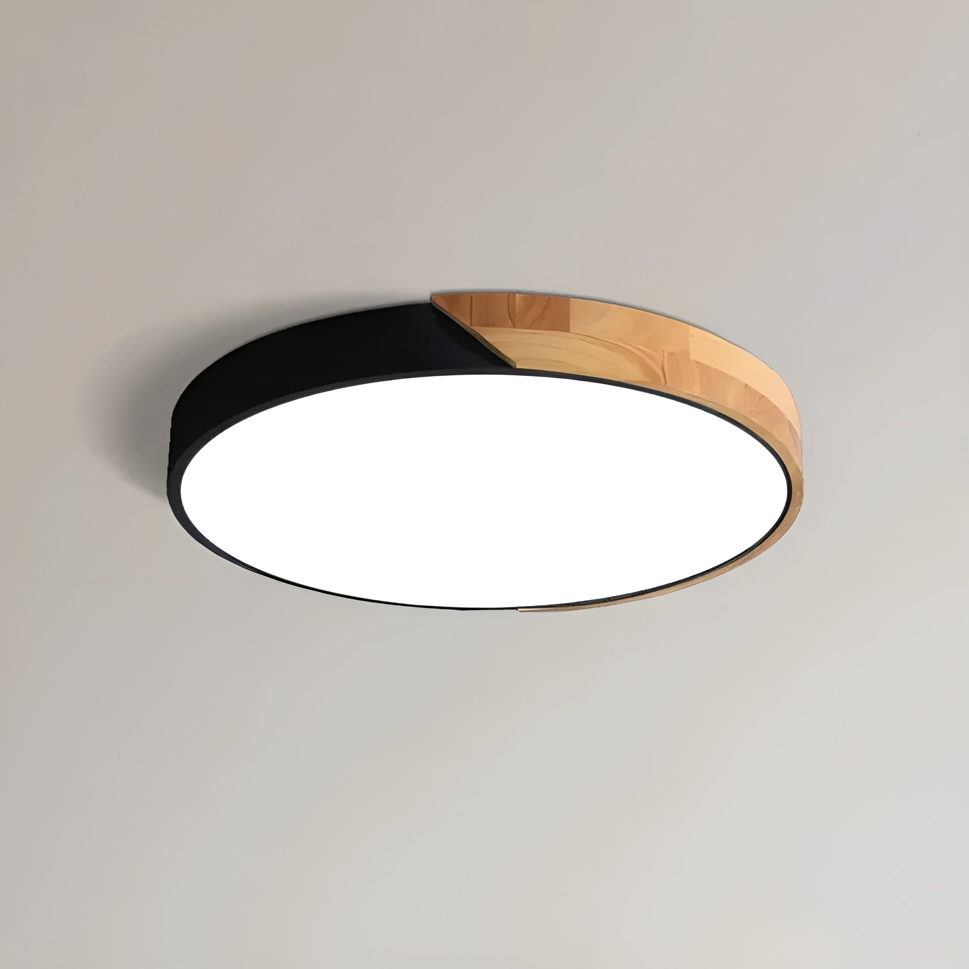 LED-Deckenlampe aus Holz – Skandinavisches Design | Warmes Licht für Wohnräume