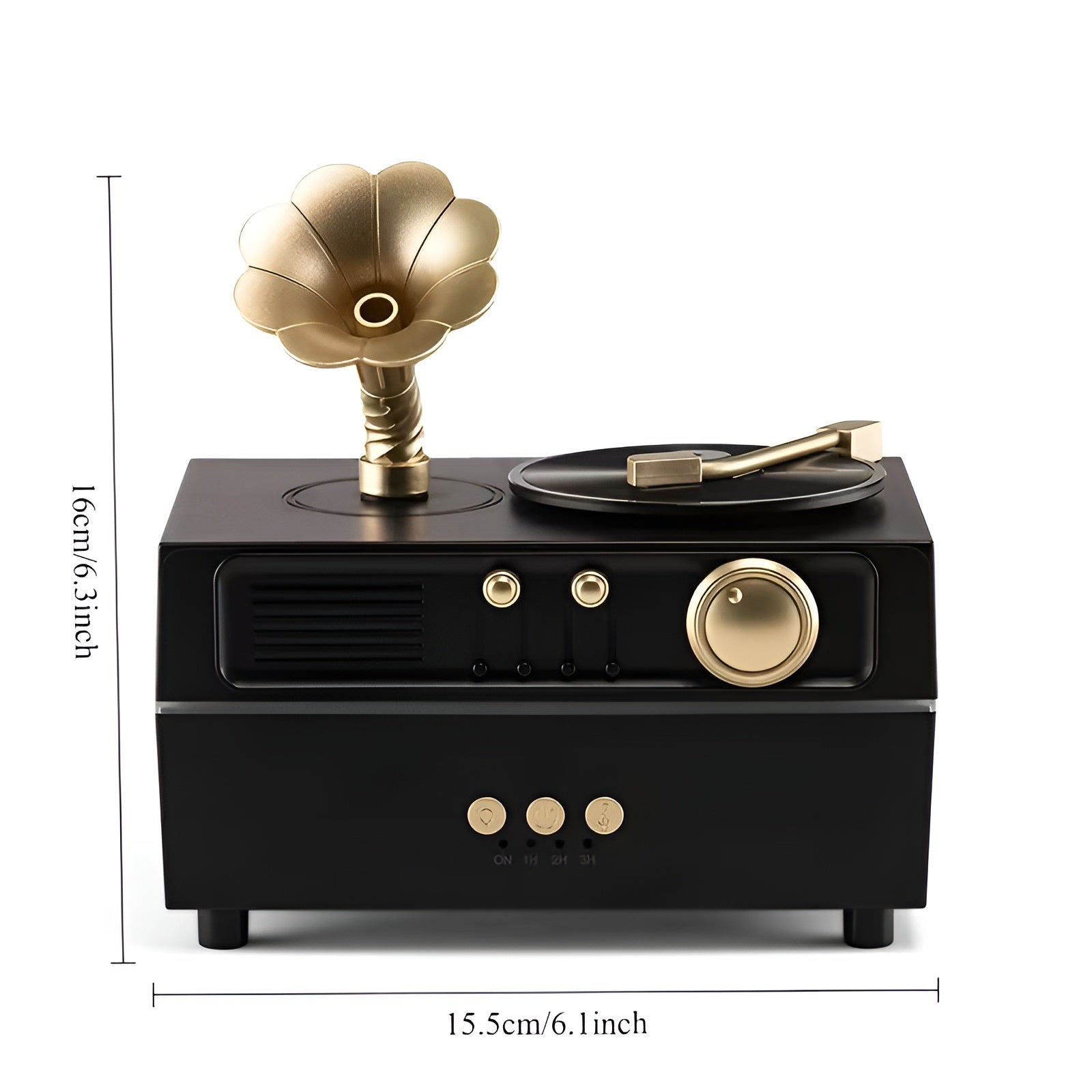Aroma Diffuser im Vintage-Design – Drehbarer Nebelauslass & 7-farbiges Ambientelicht | USB Luftbefeuchter