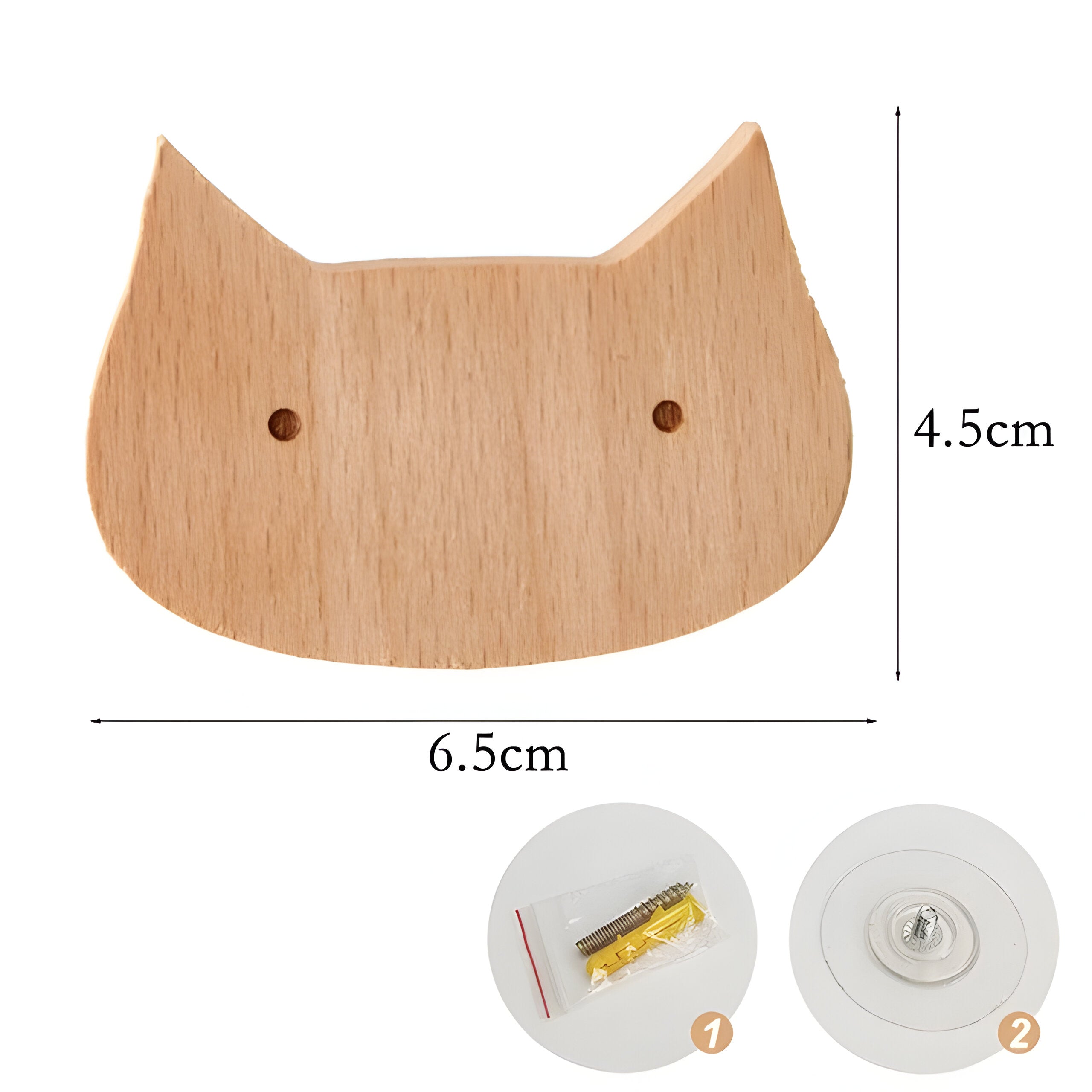 WoodWhimsy Hook - Tierförmiger Wandhaken aus Holz