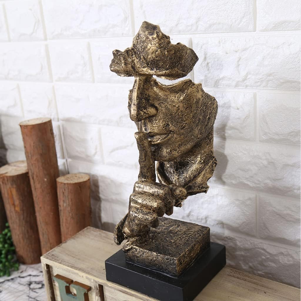 Abstrakte Denker-Skulptur – Moderne Dekofigur aus Harz | Perfekt für Wohnzimmer & Büro