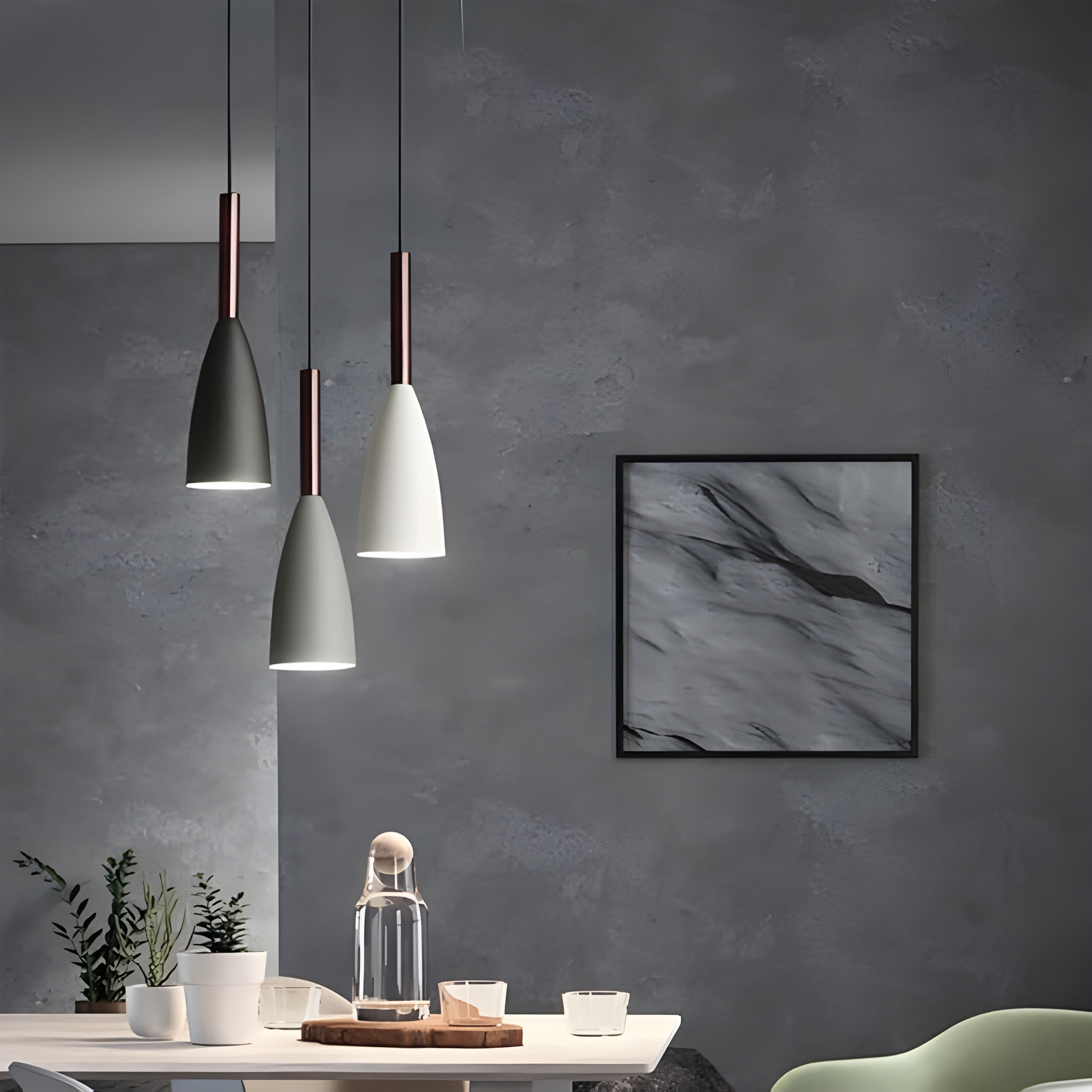 Pendelleuchte im Skandi-Design – Höhenverstellbar & Modern | Perfekt für Küche & Schlafzimmer