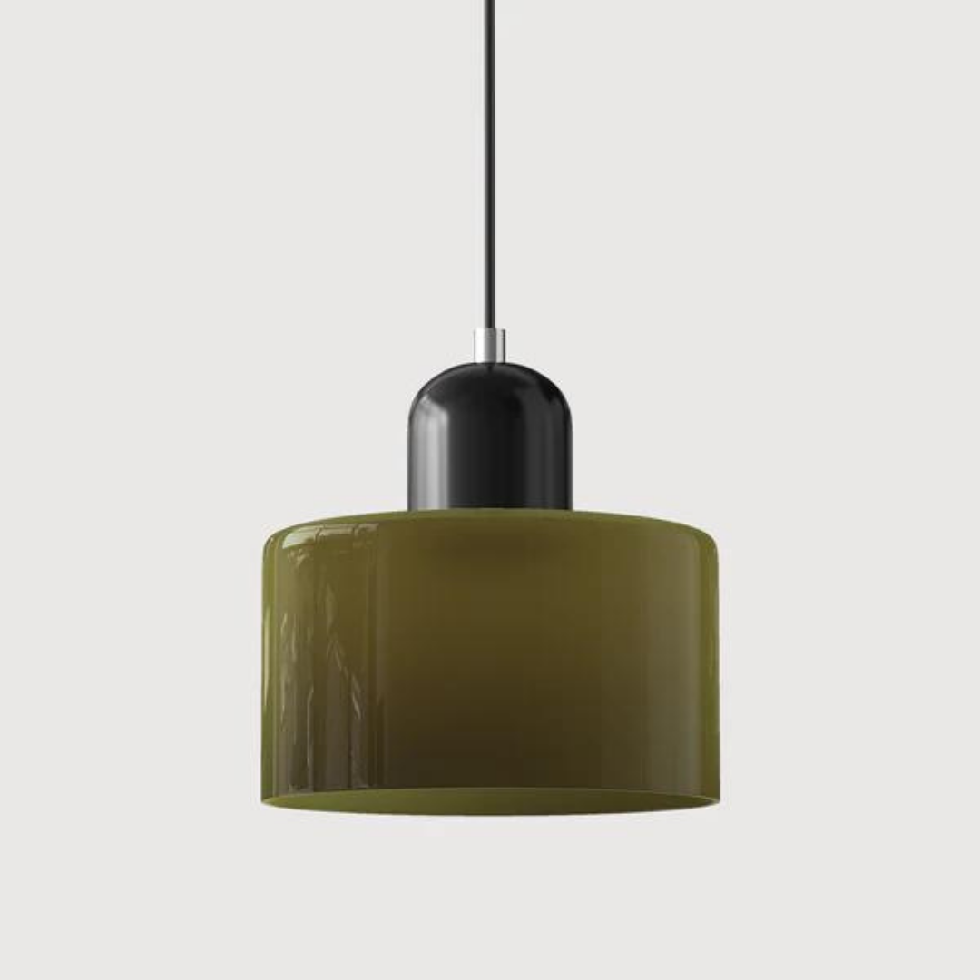 GlamorGlass Light - Europäische Retro Zylinder Pendelleuchte