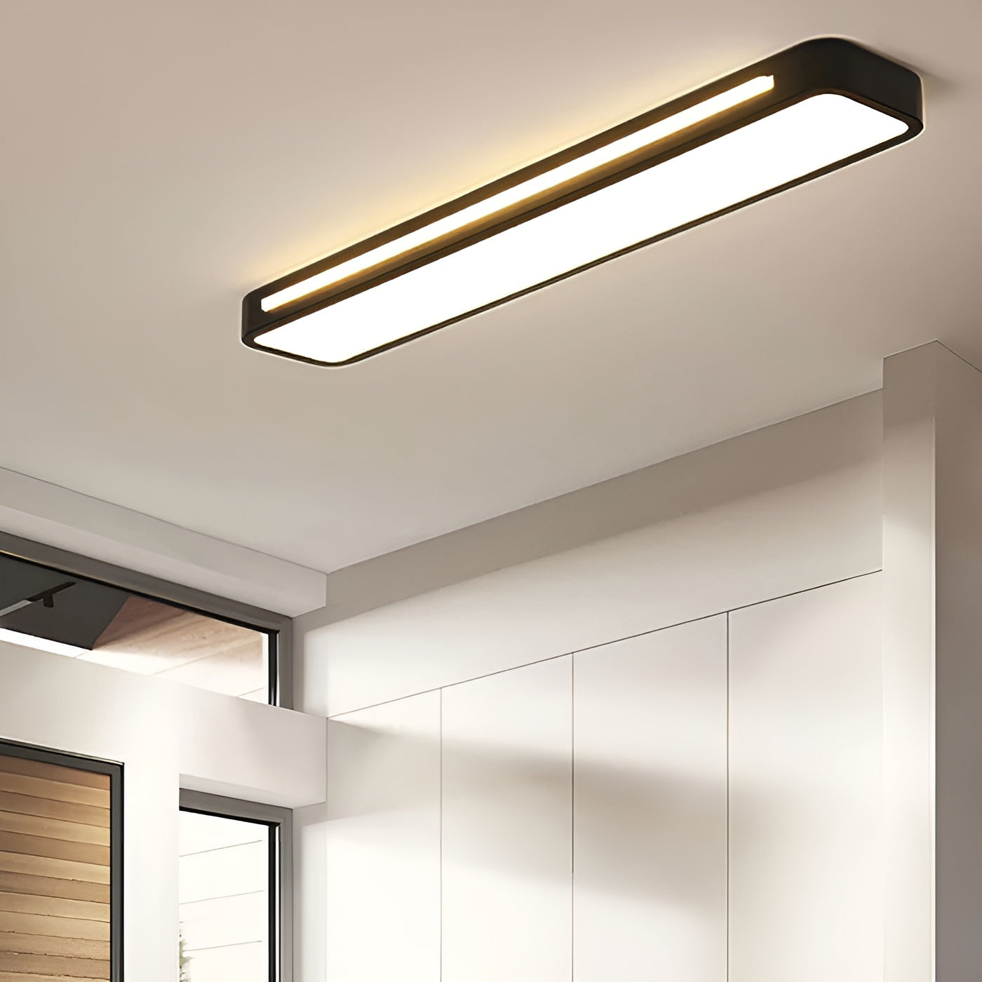 Längliche Deckenleuchte – Klare Linien & Modernes Design | Perfekt für Wohnzimmer und Essbereich