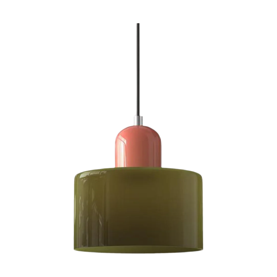 GlamorGlass Light - Europäische Retro Zylinder Pendelleuchte
