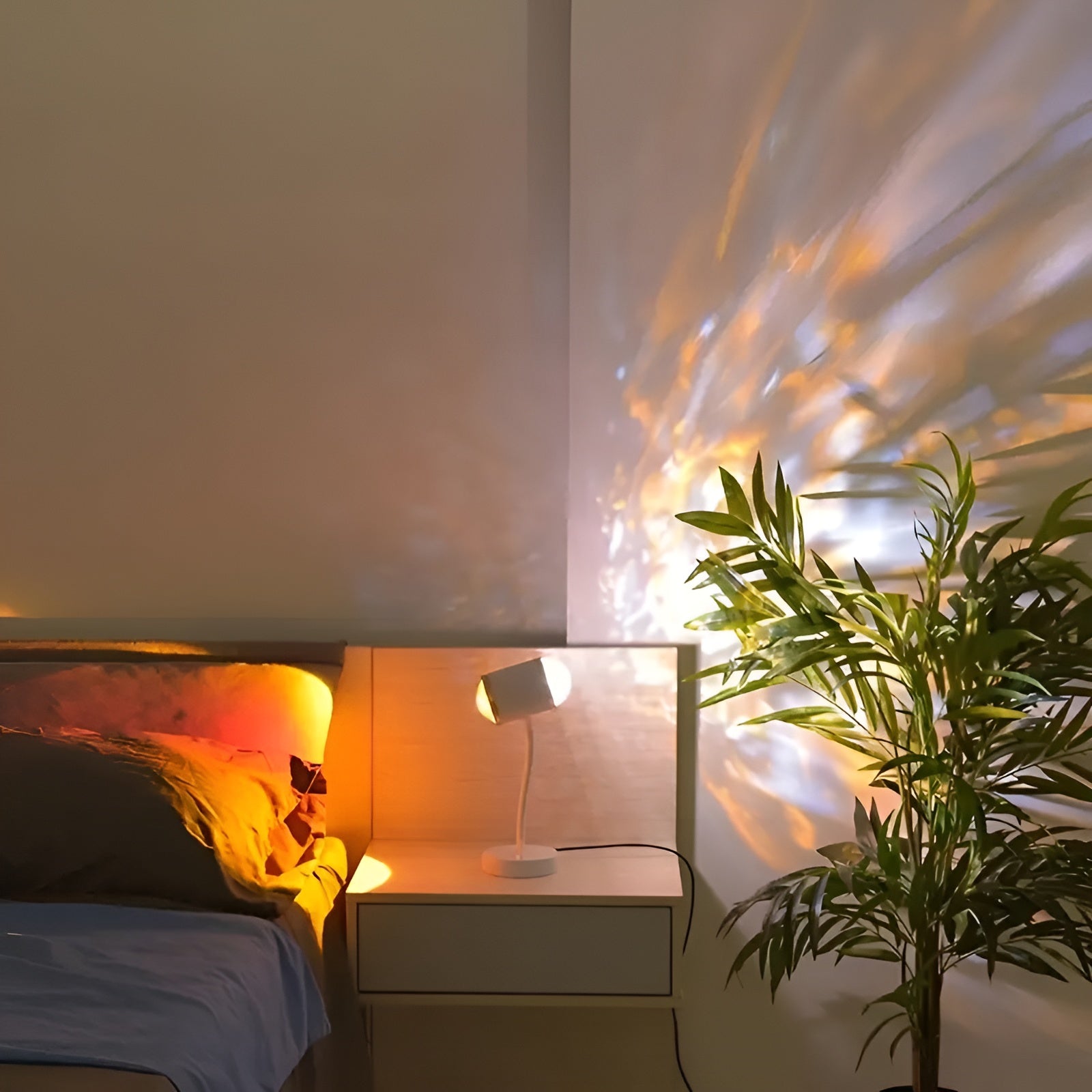 Projektionslampe mit Doppelkopf – Sonnenuntergangslicht für Stimmungsvolle Wohnungsdekoration