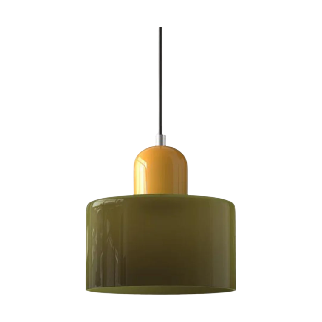 GlamorGlass Light - Europäische Retro Zylinder Pendelleuchte
