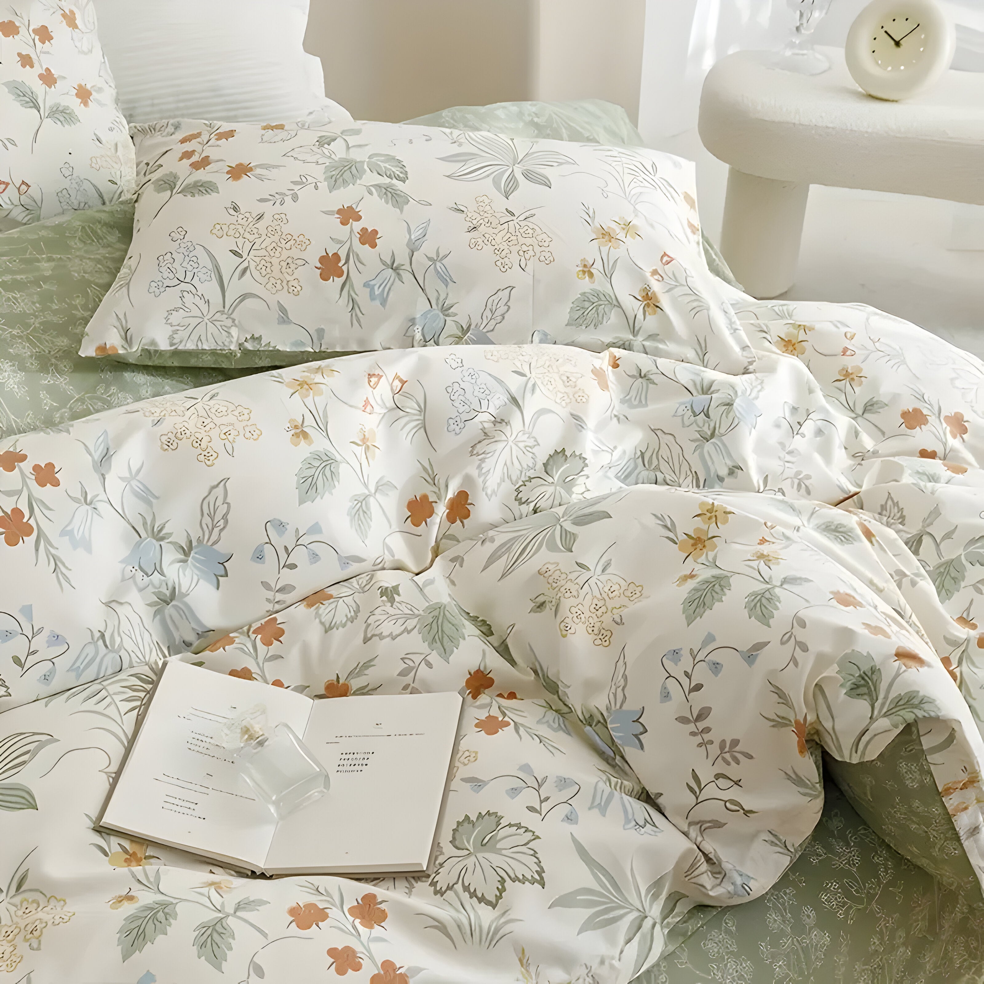 Florales Bettdecken-Set – 3-teilig, Weich und Hochwertig | Perfekt für alle Jahreszeiten