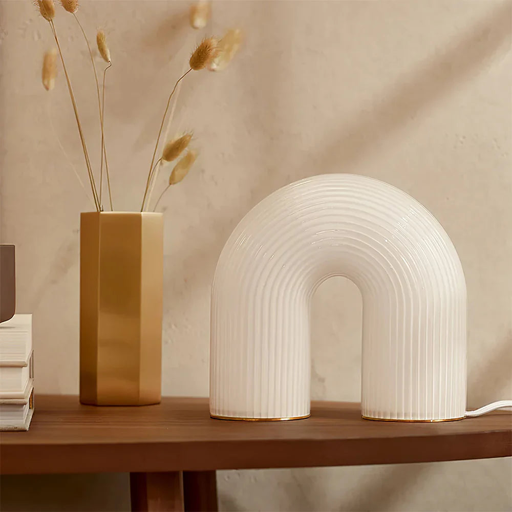 LuminArch Lampe - Moderne Gebogene Tischlampe