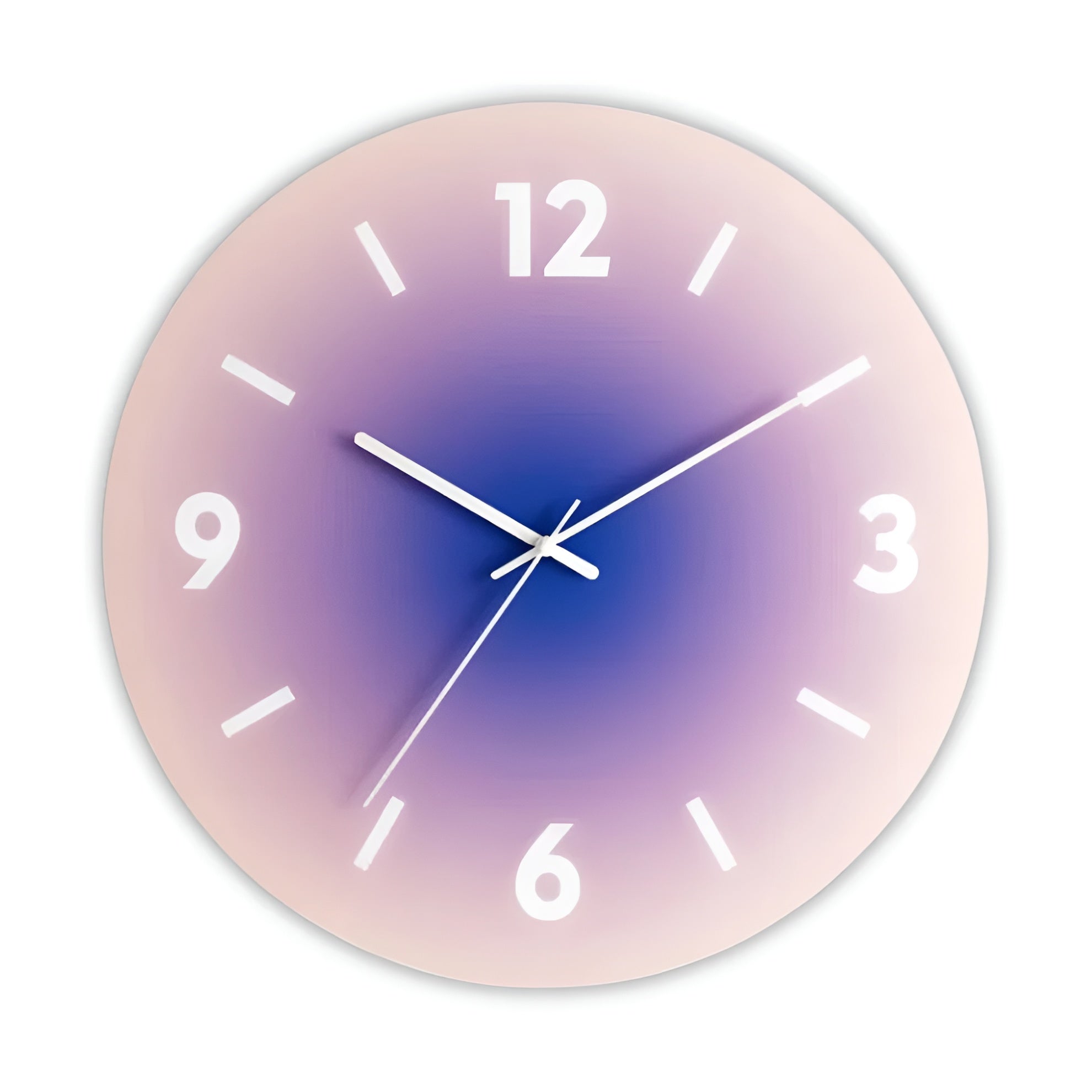 Wanduhr aus Glas – Modernes Design mit Sonnenuntergang-Motiv