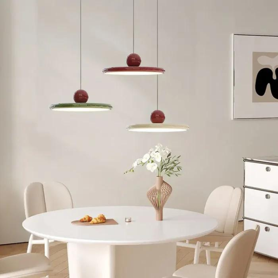 GlideSphere Light - Nordic Glass LED Pendelleuchte