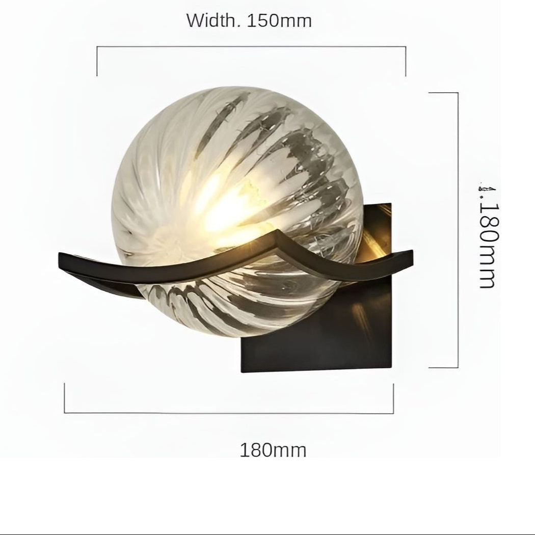 LED-Wandleuchte aus Glas – Moderne, Dekorative Beleuchtung